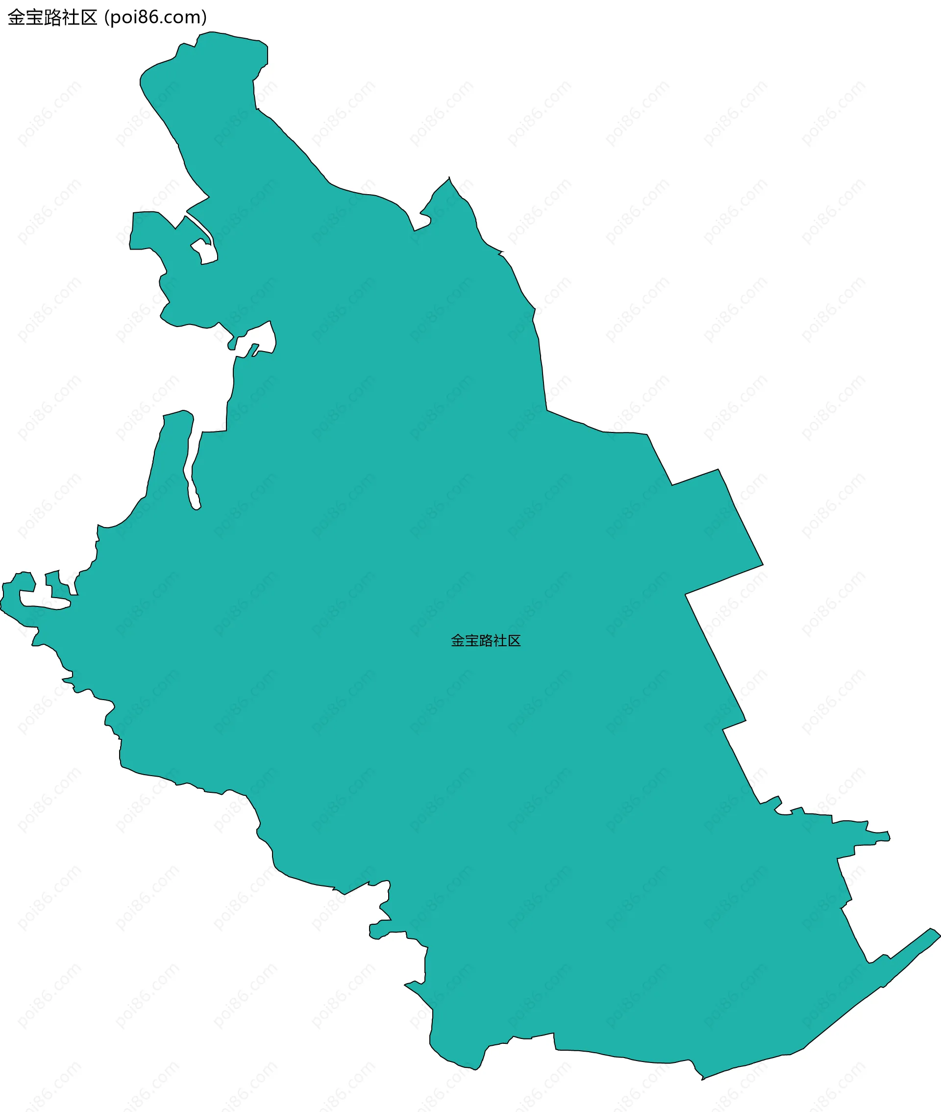 金宝路社区边界地图