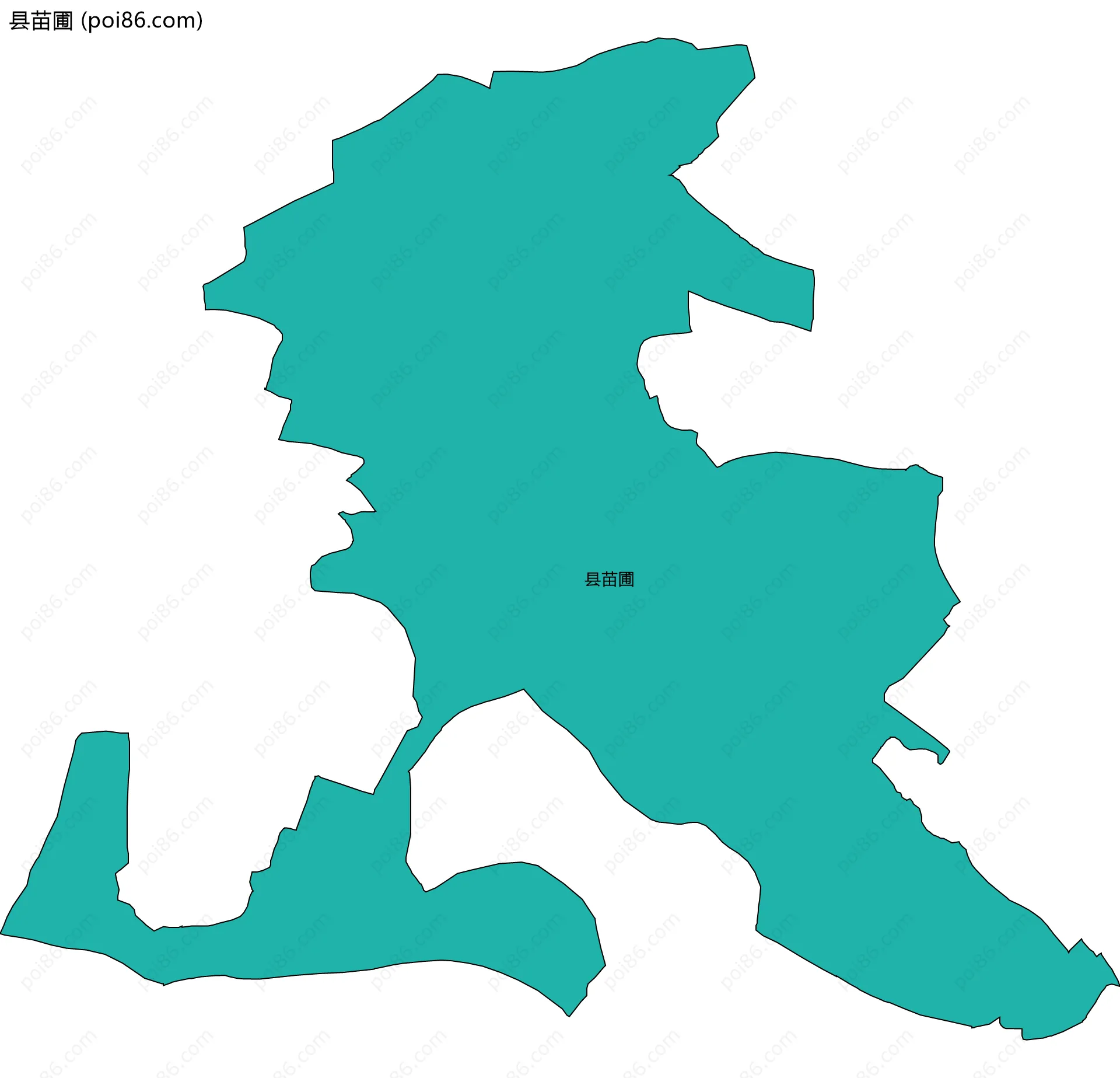 县苗圃边界地图