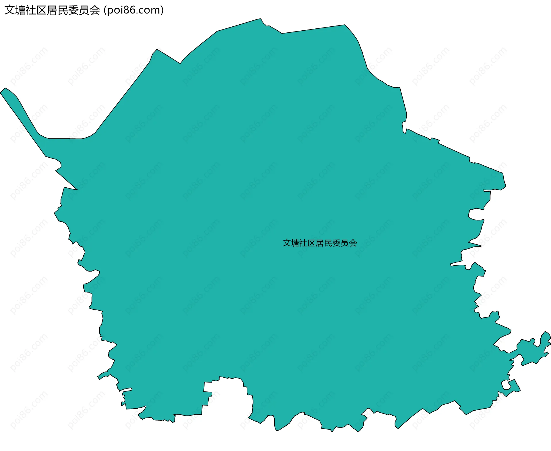 文塘社区居民委员会边界地图