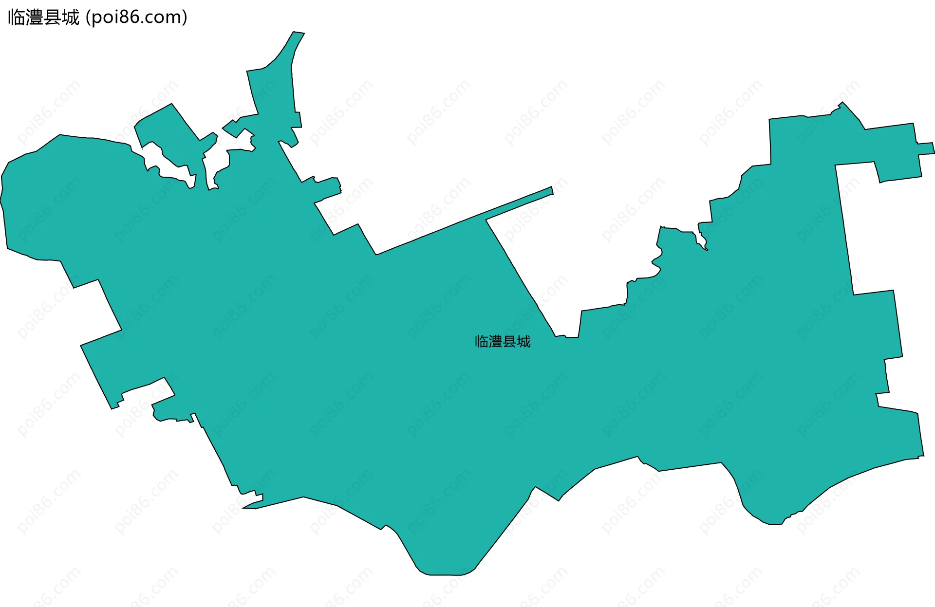 临澧县城边界地图