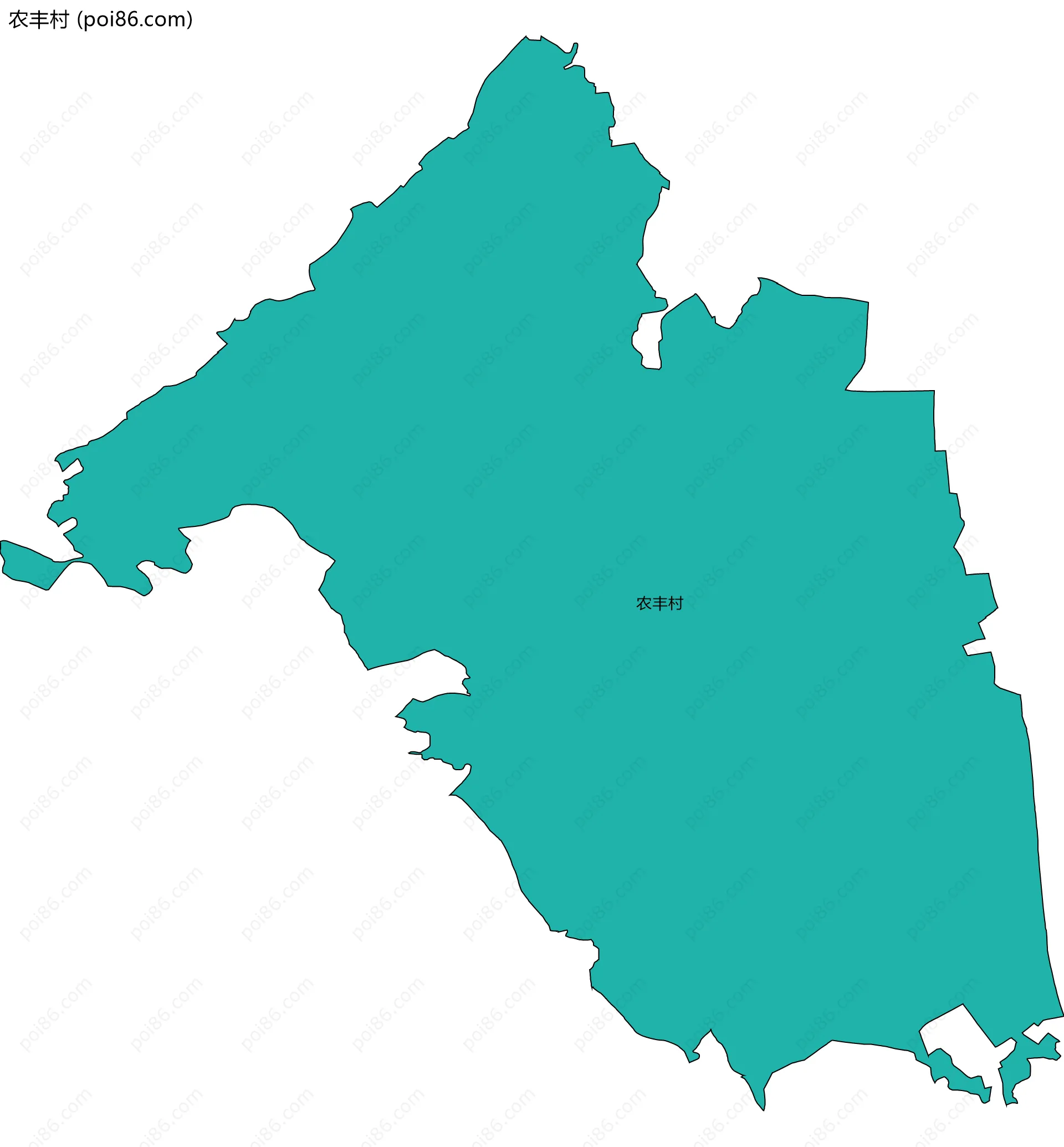 农丰村边界地图