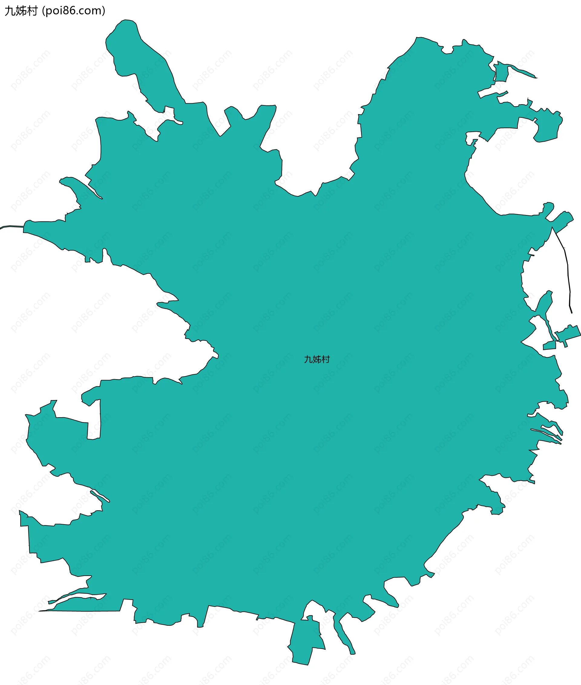 九姊村边界地图