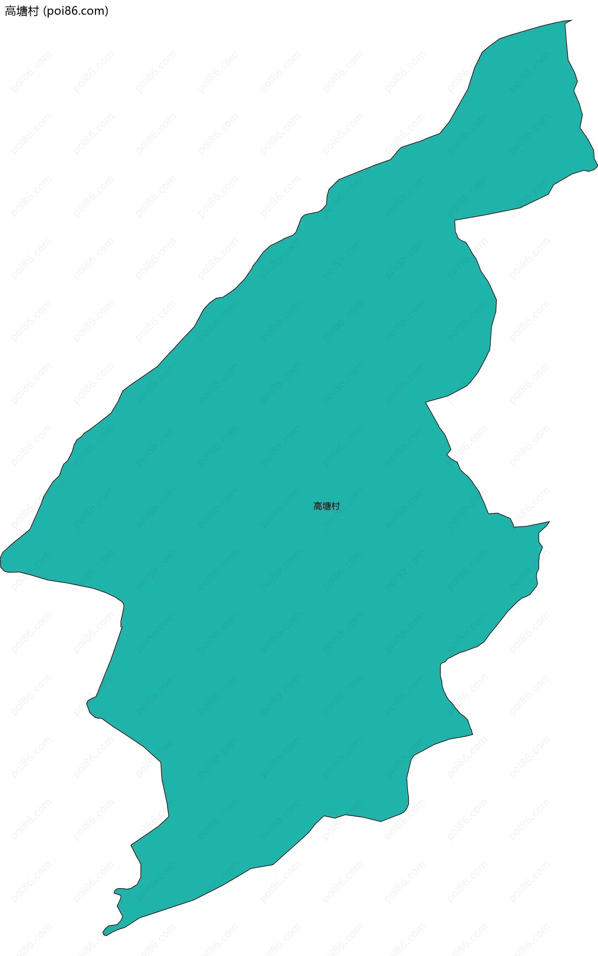 高塘村边界地图