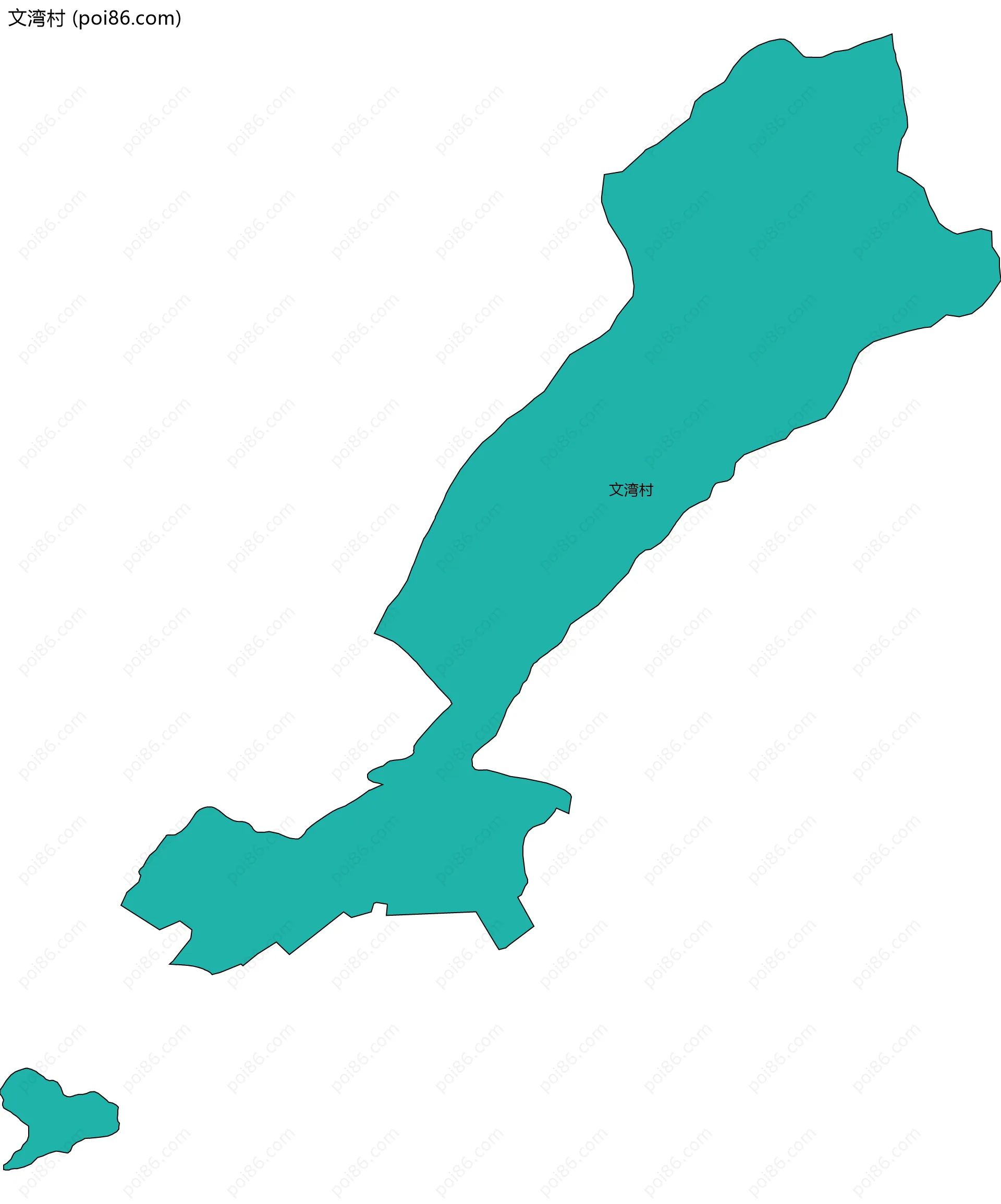 文湾村边界地图