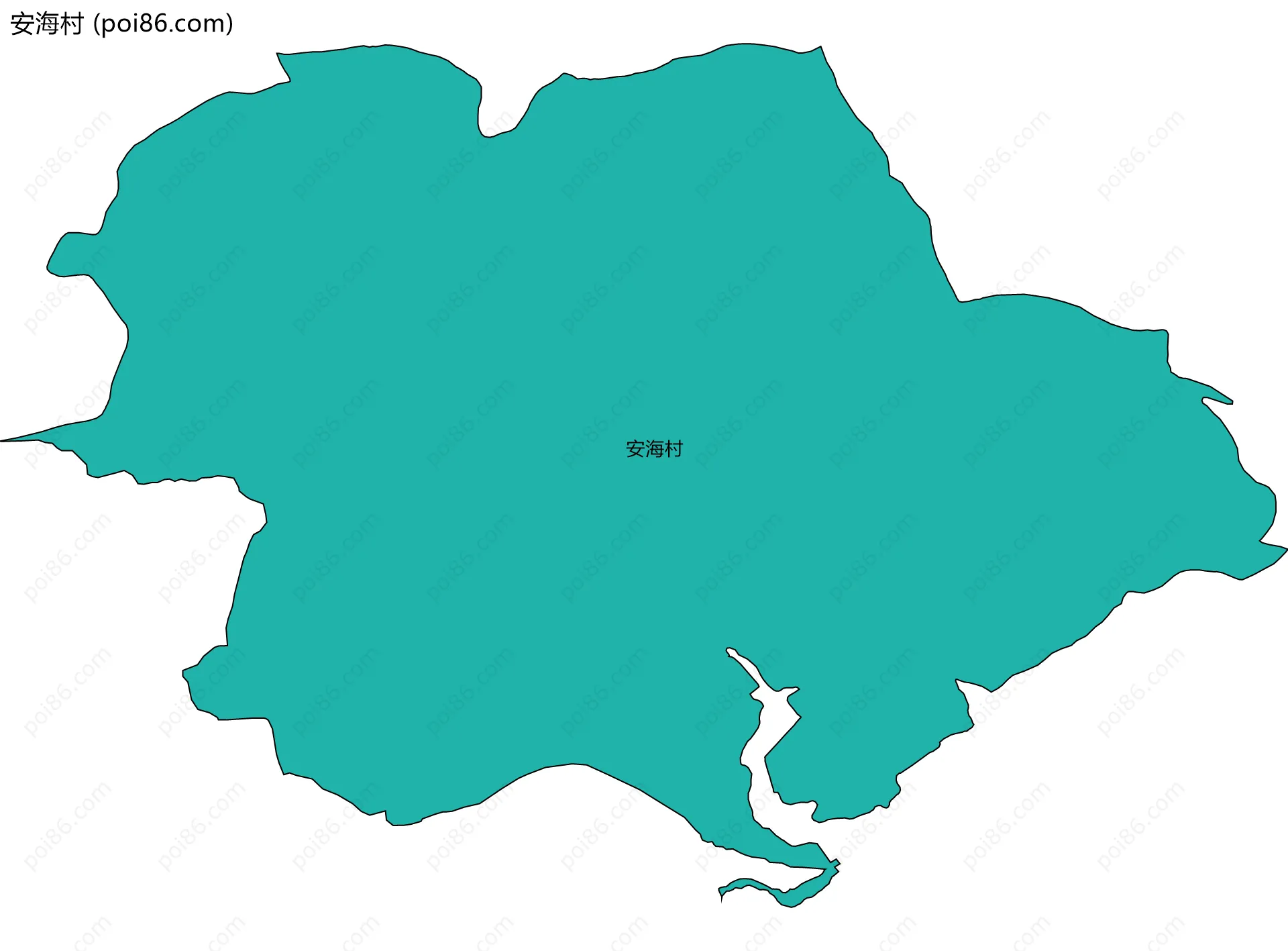 安海村边界地图