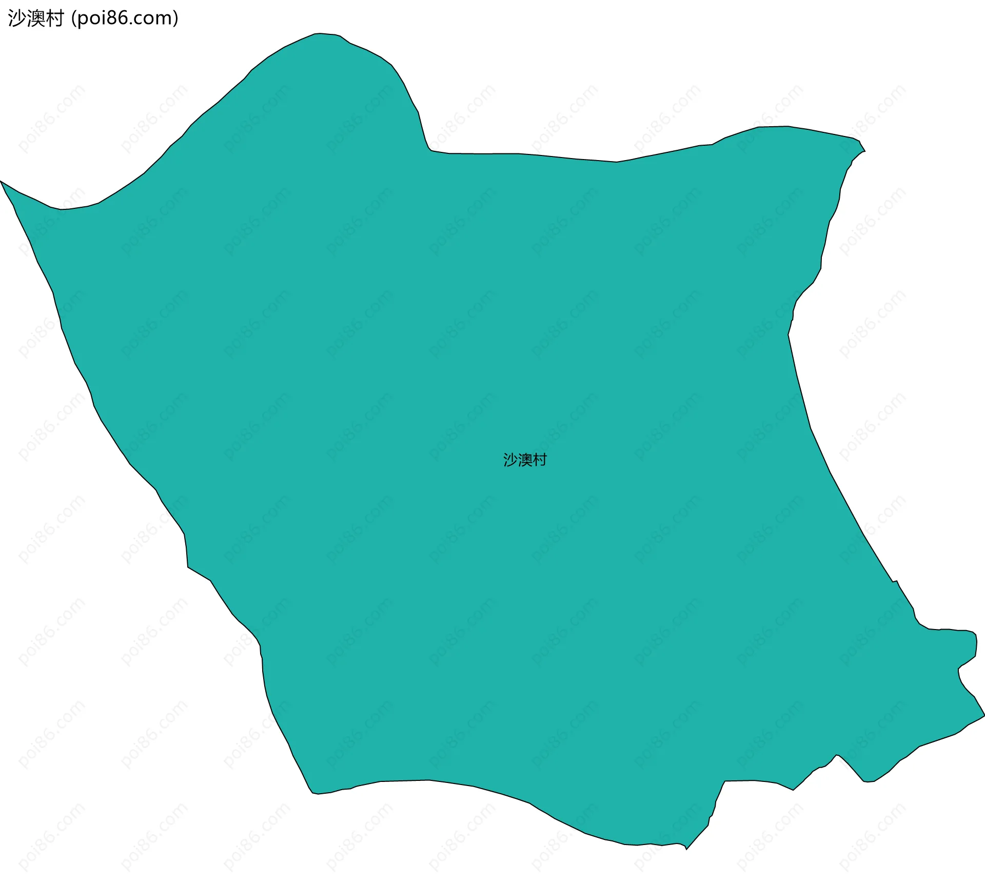 沙澳村边界地图