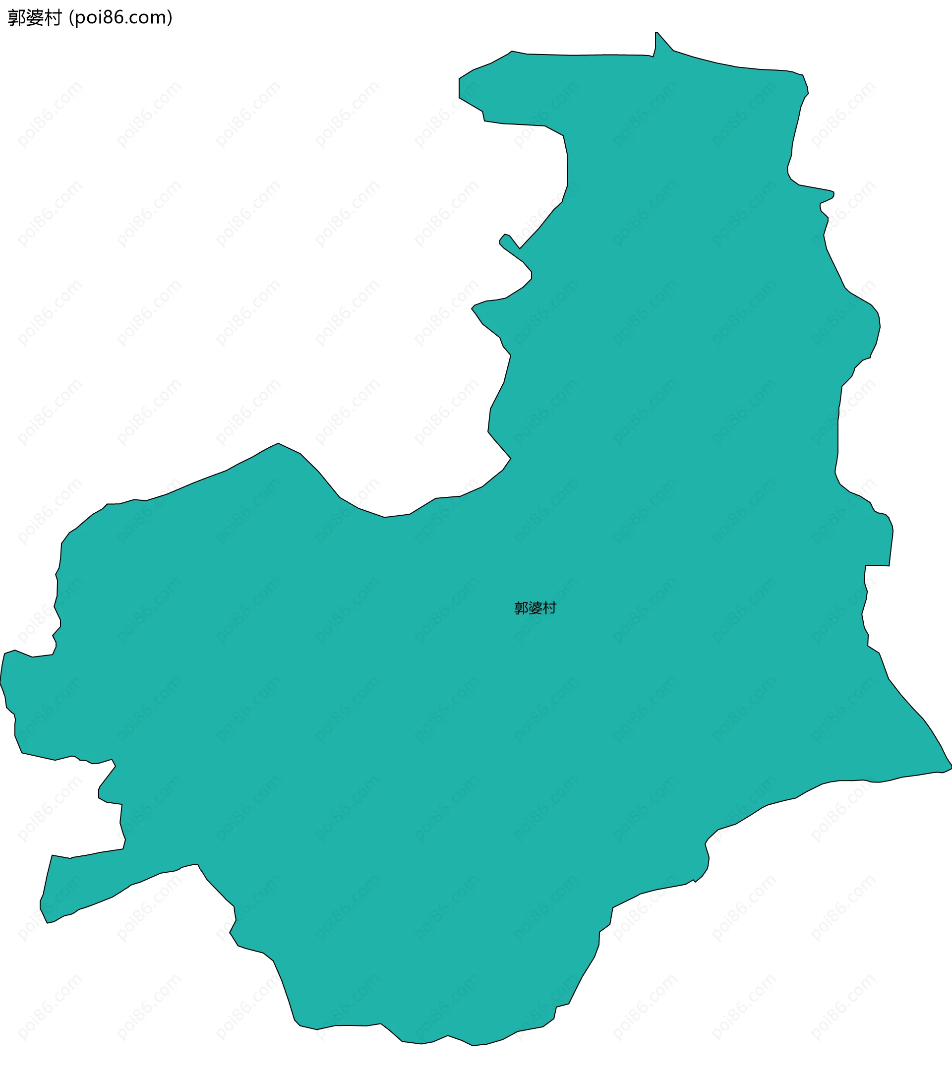 郭婆村边界地图