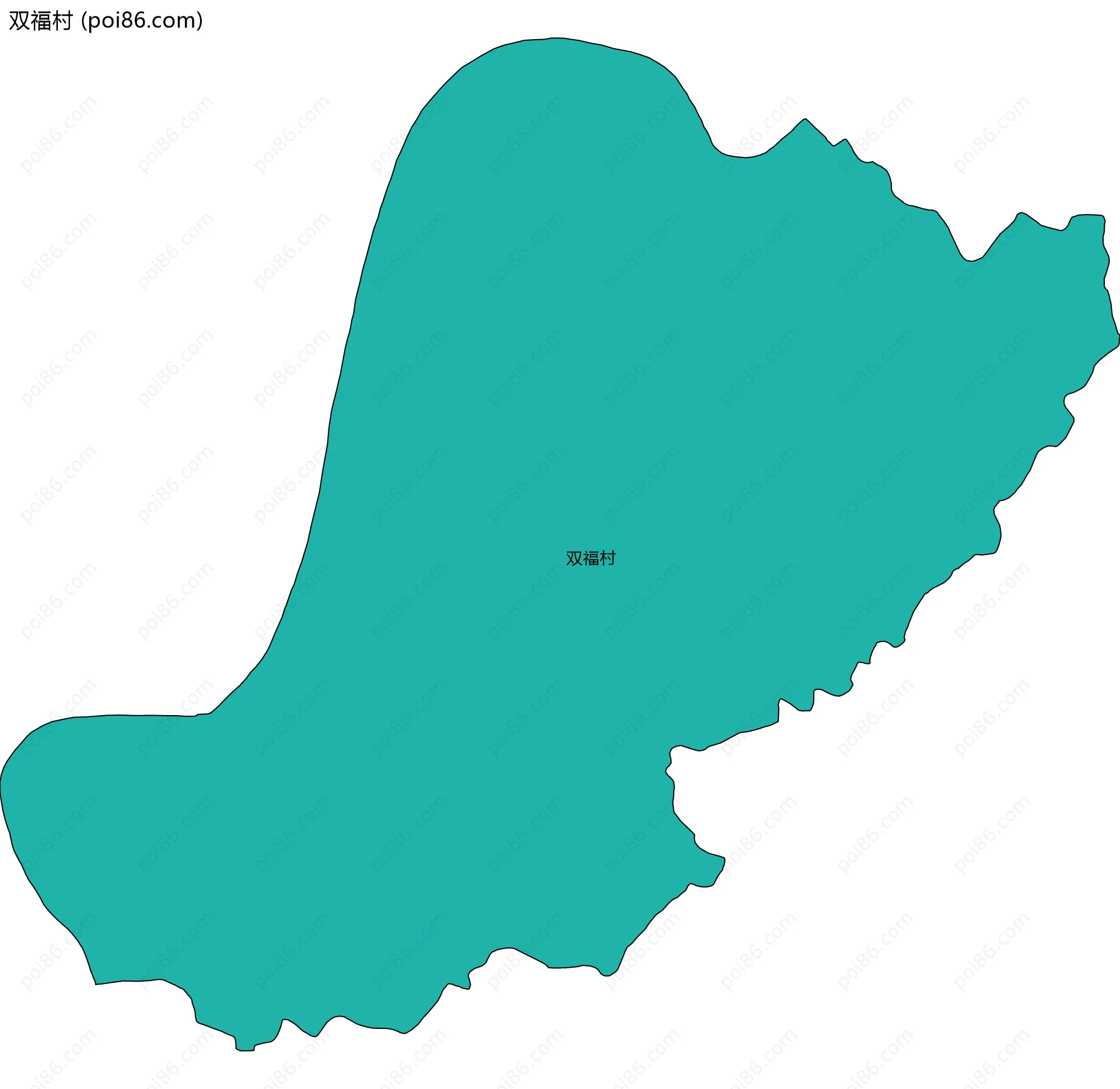双福村边界地图