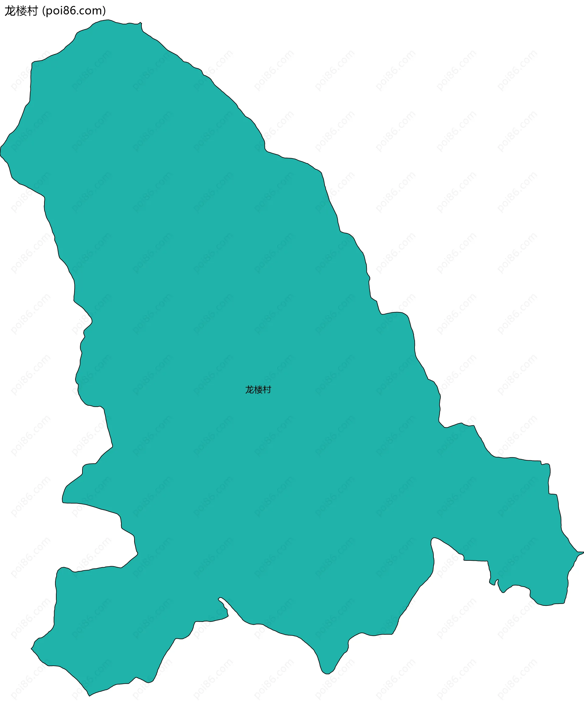 龙楼村边界地图