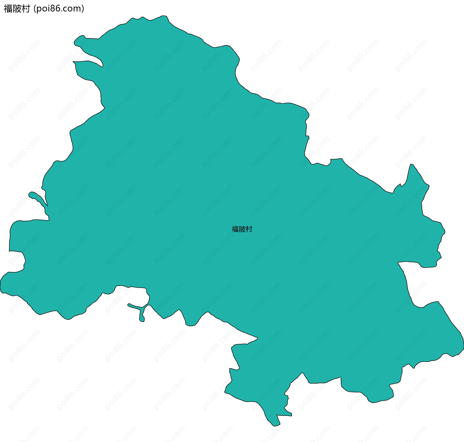 福陂村边界地图