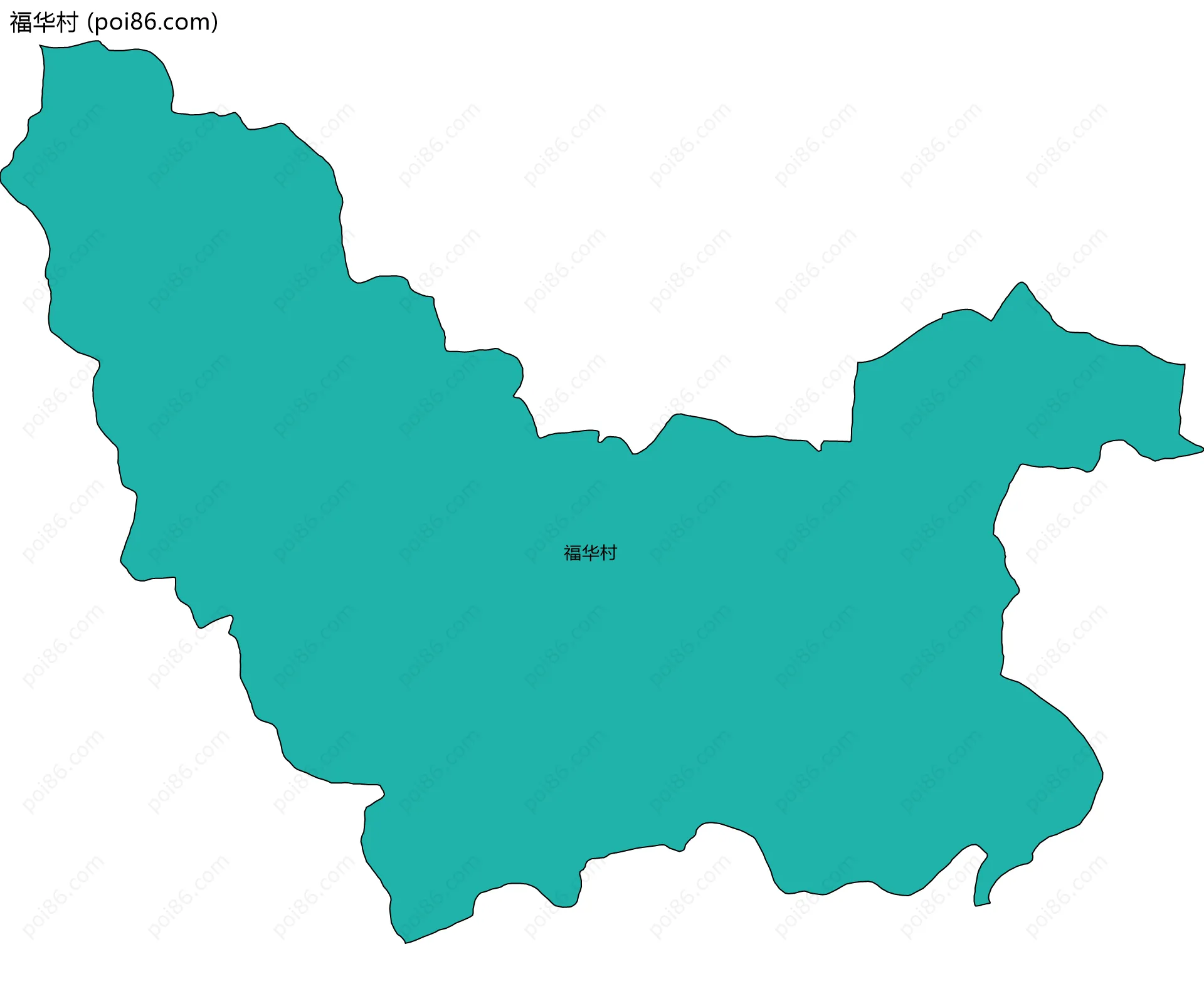 福华村边界地图
