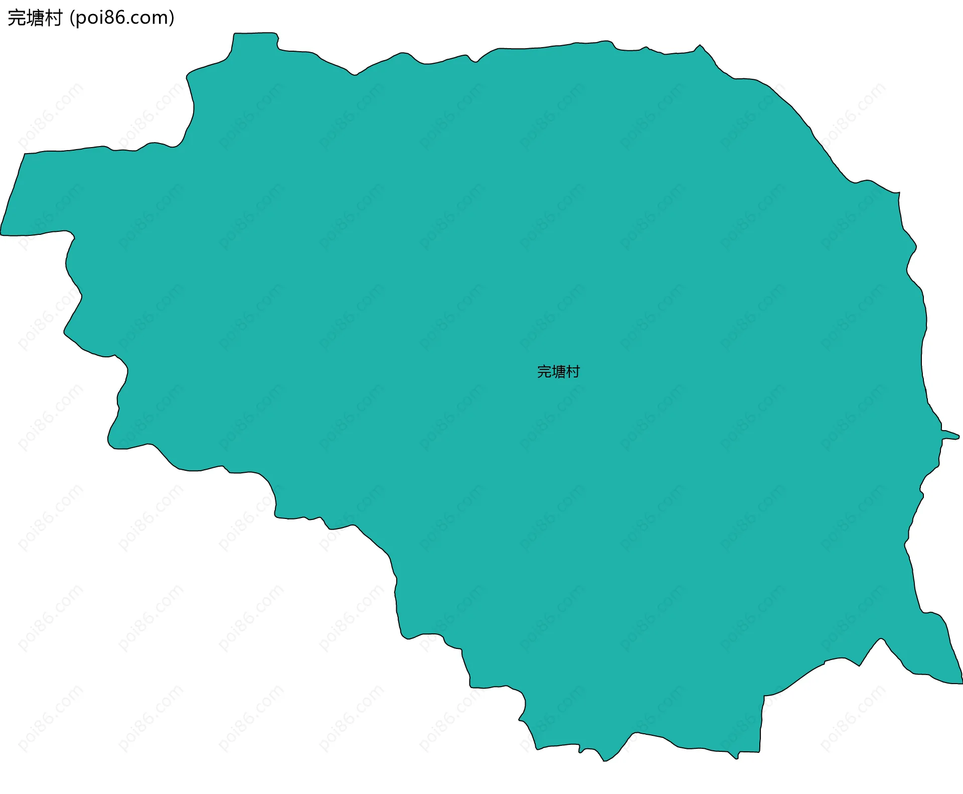 完塘村边界地图