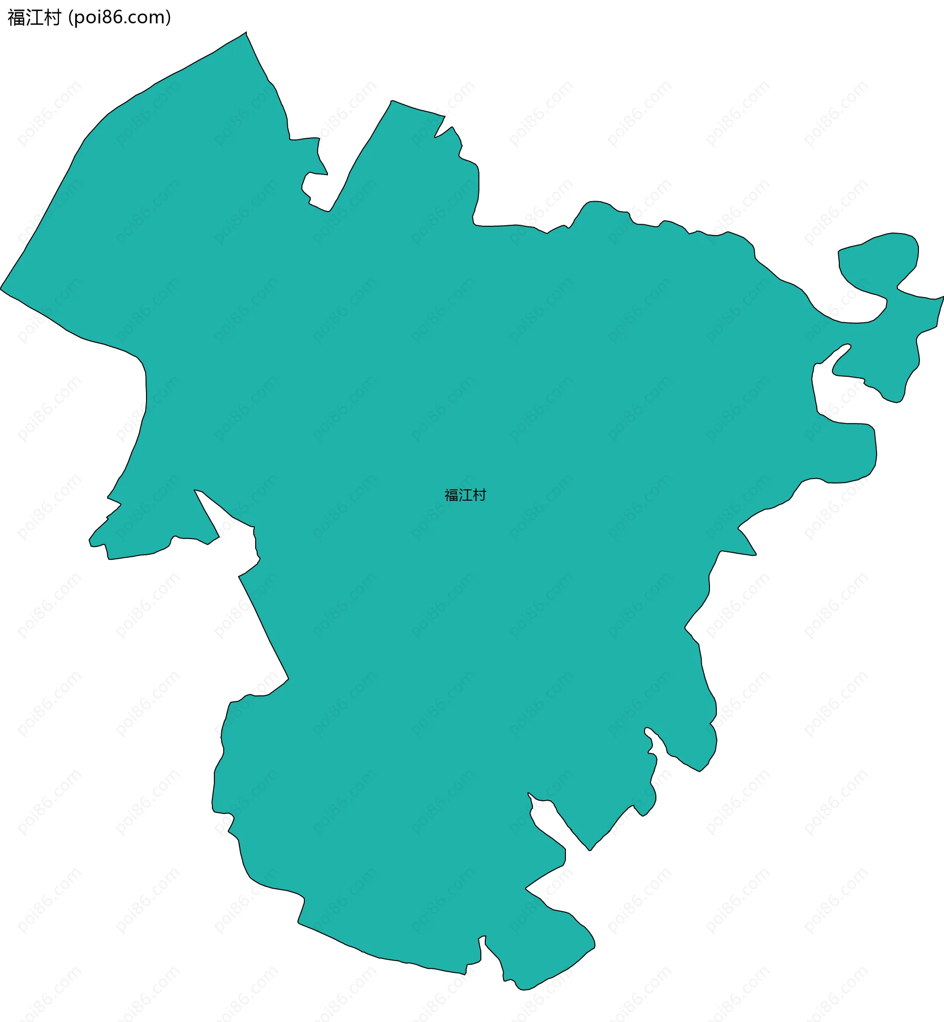 福江村边界地图