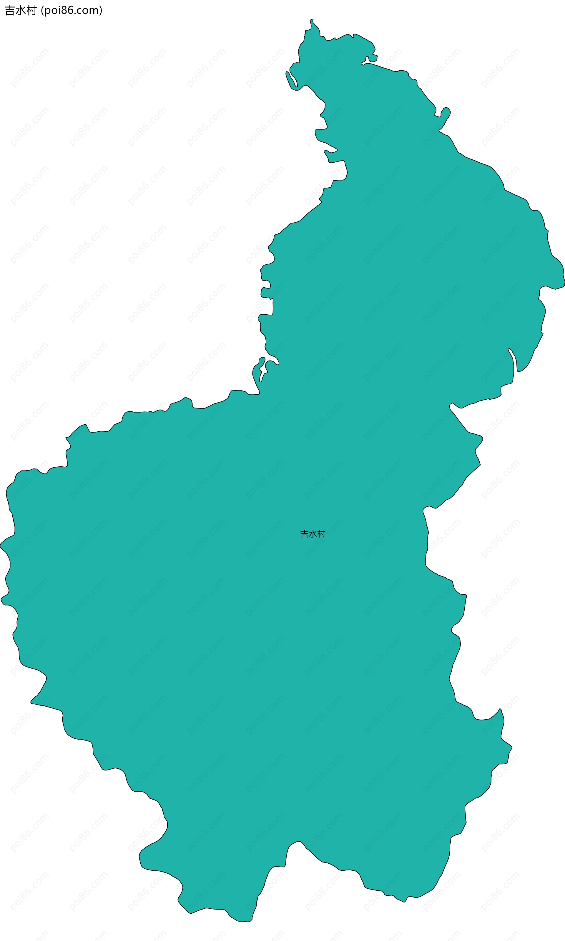 吉水村边界地图