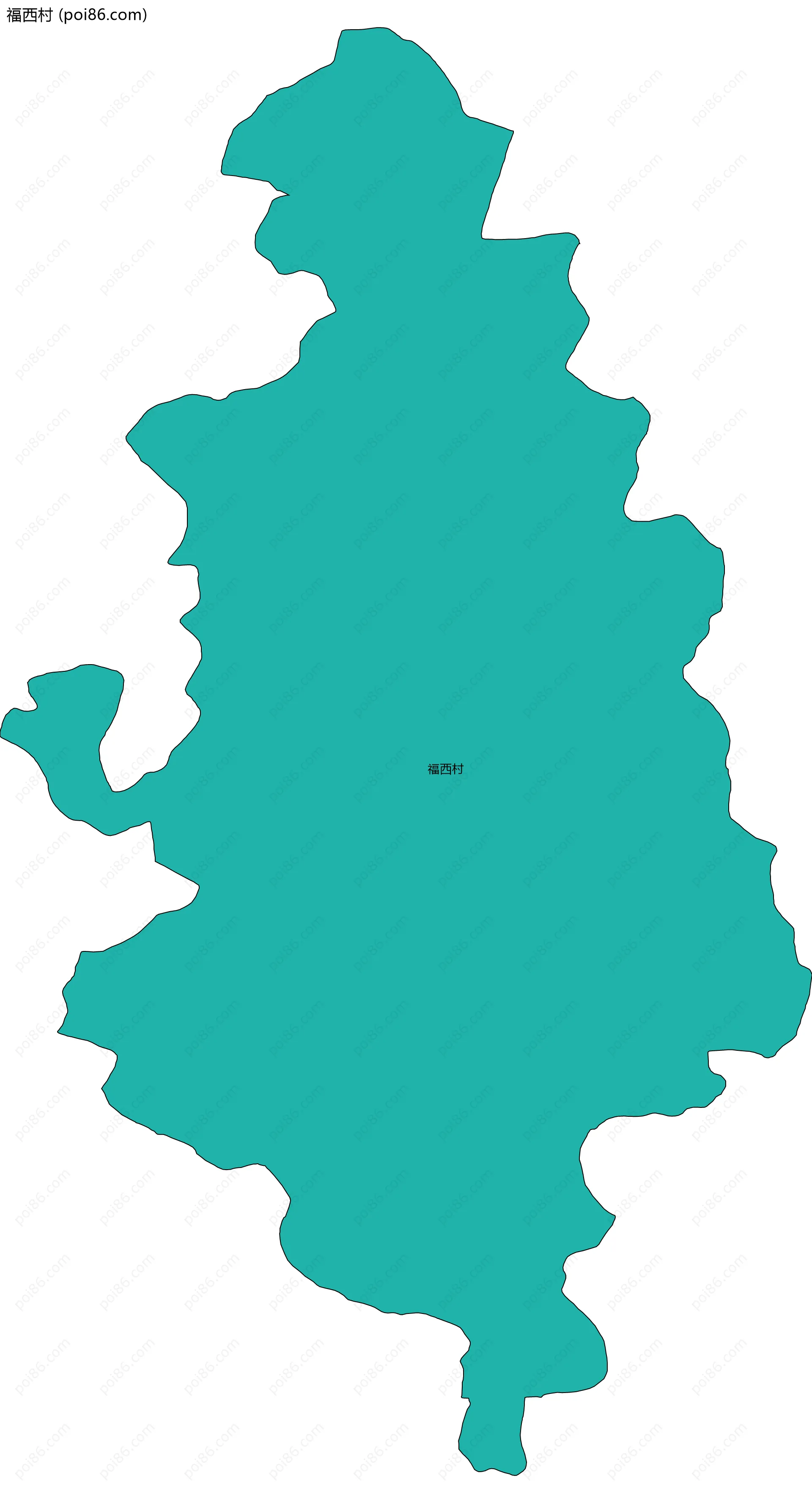 福西村边界地图