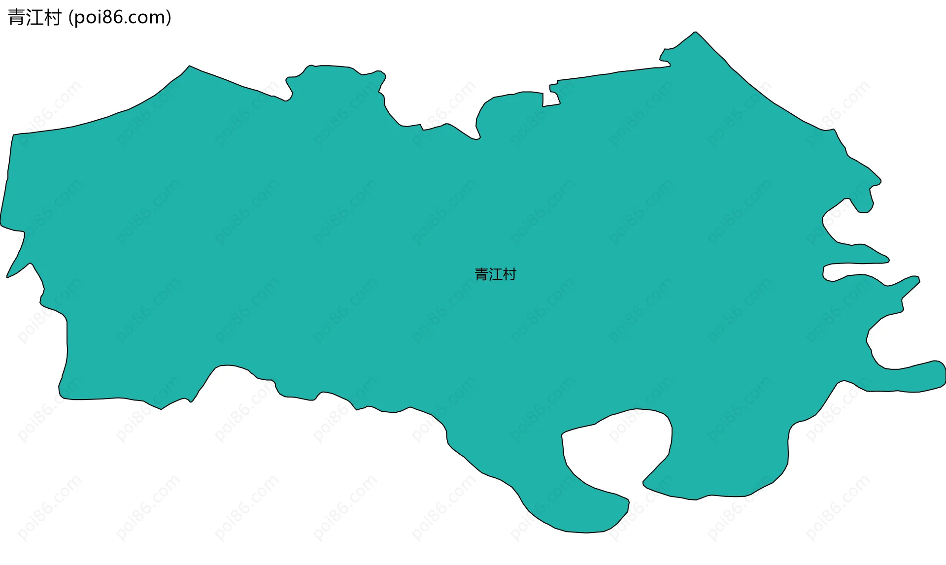 青江村边界地图