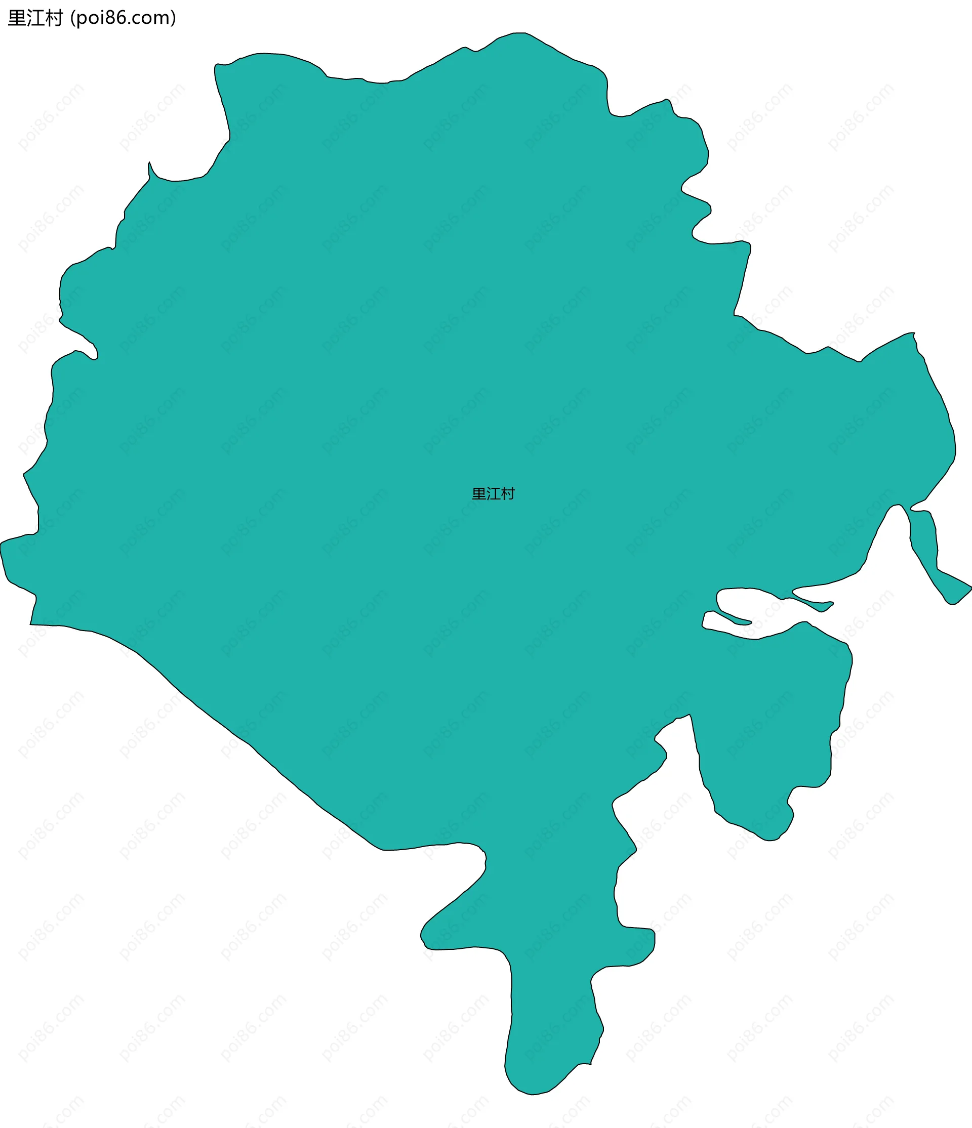 里江村边界地图