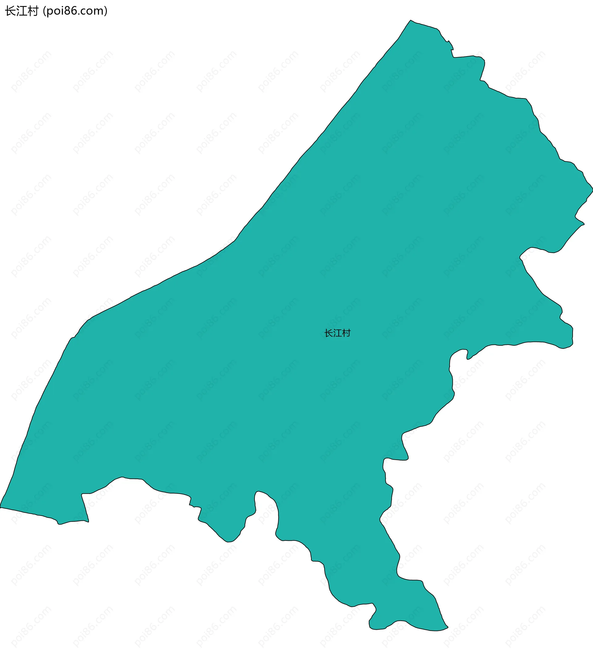 长江村边界地图