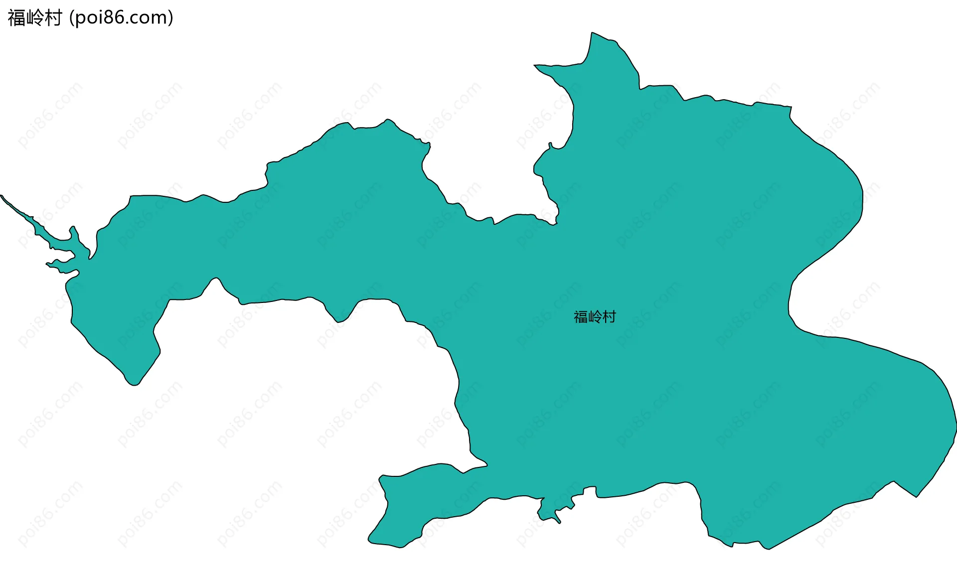 福岭村边界地图