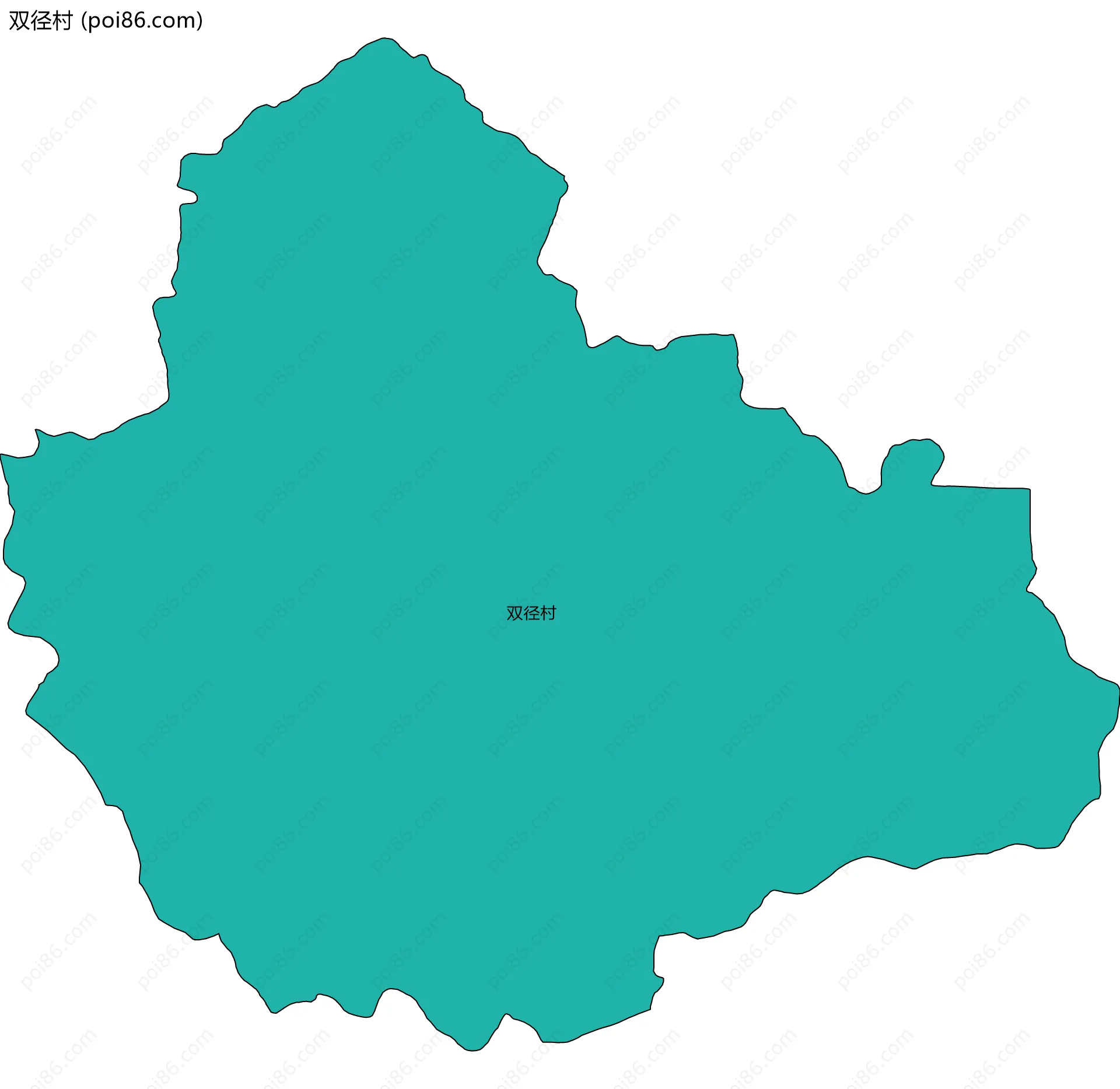 双径村边界地图
