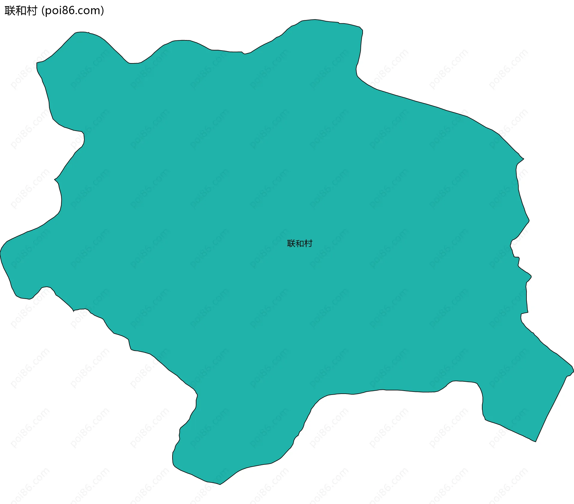 联和村边界地图