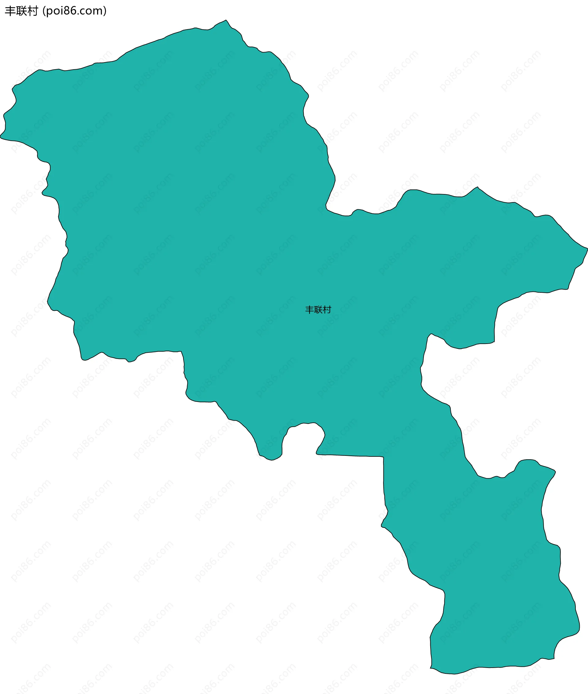 丰联村边界地图