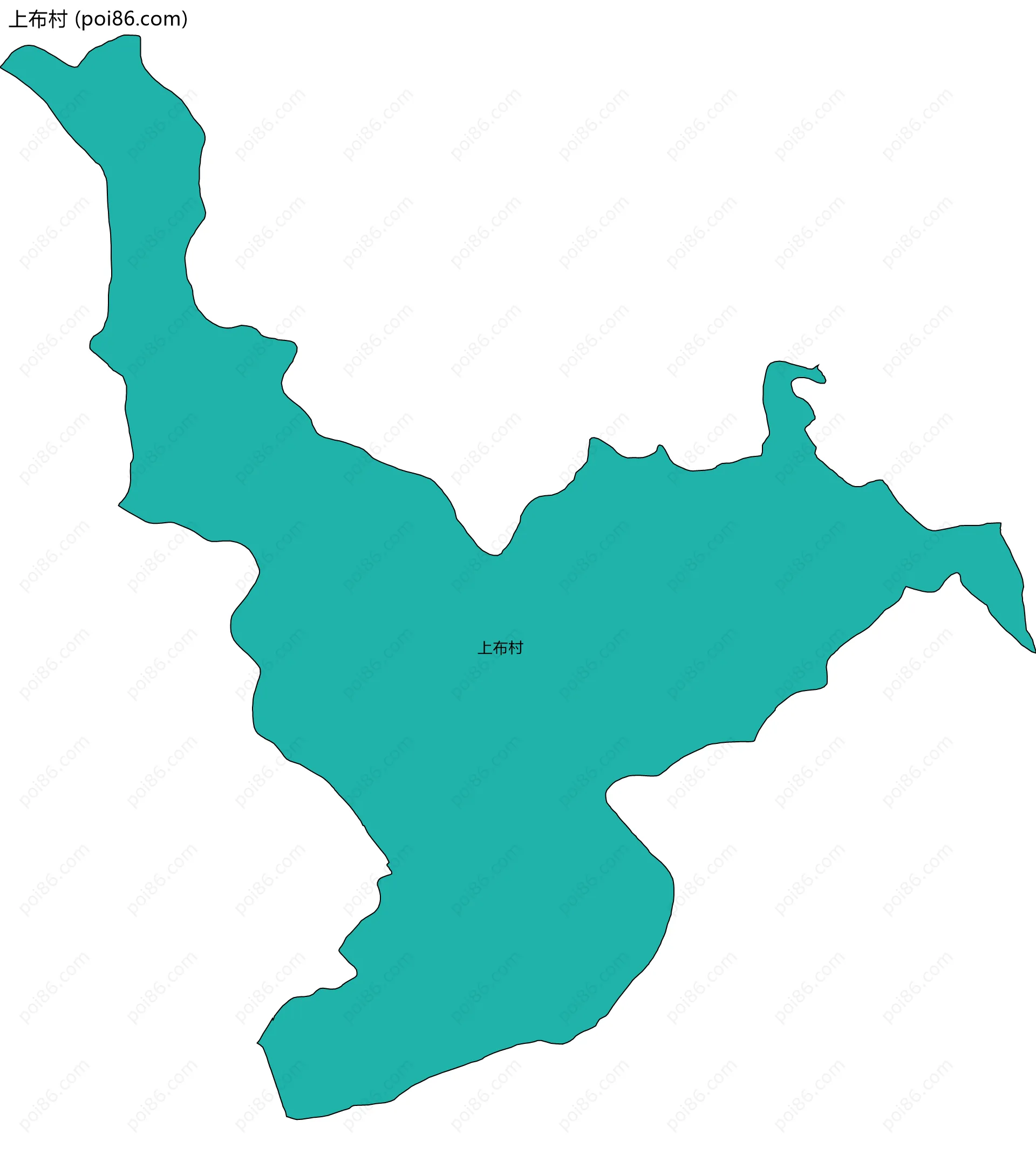 上布村边界地图