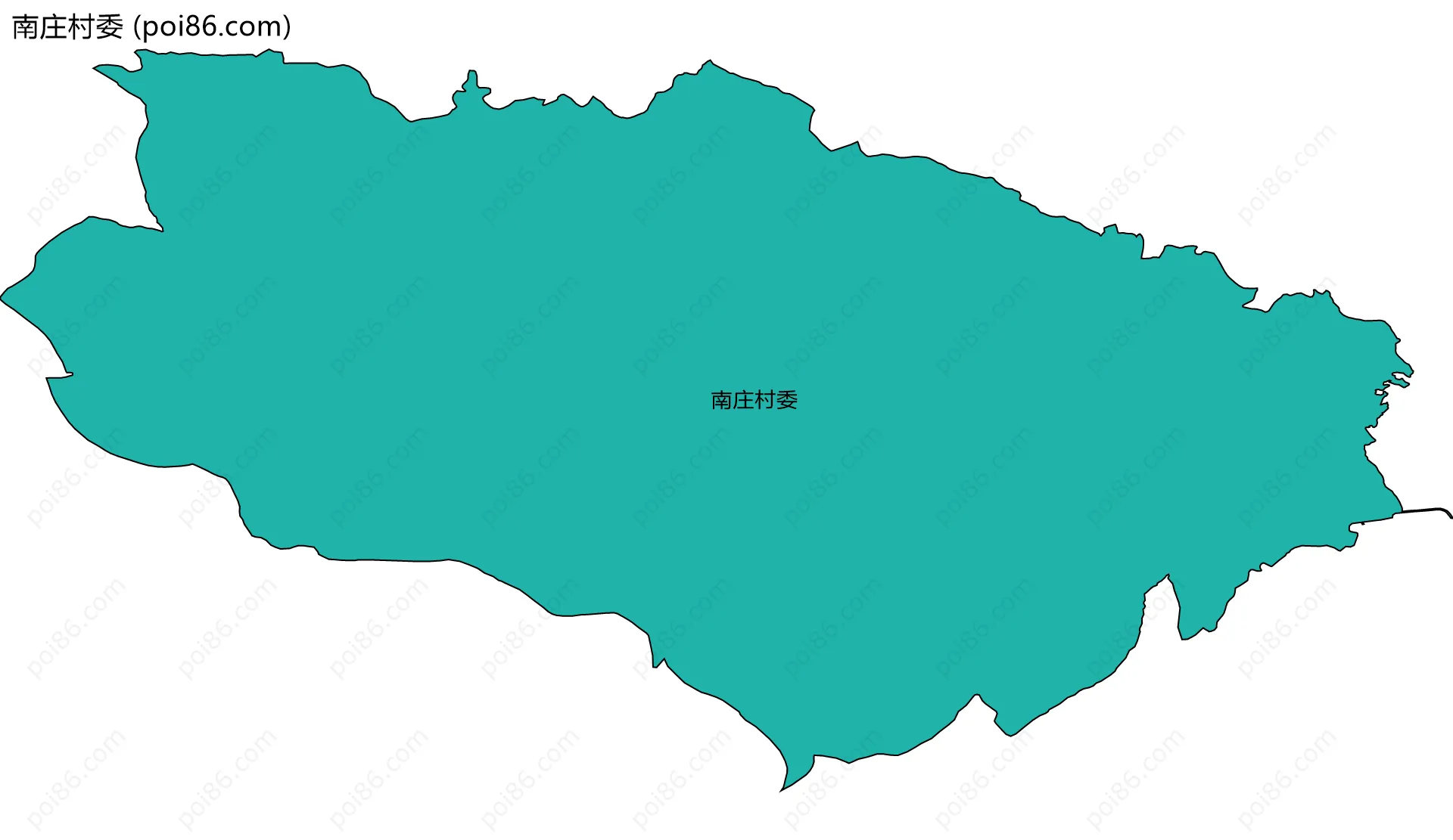 南庄村委边界地图