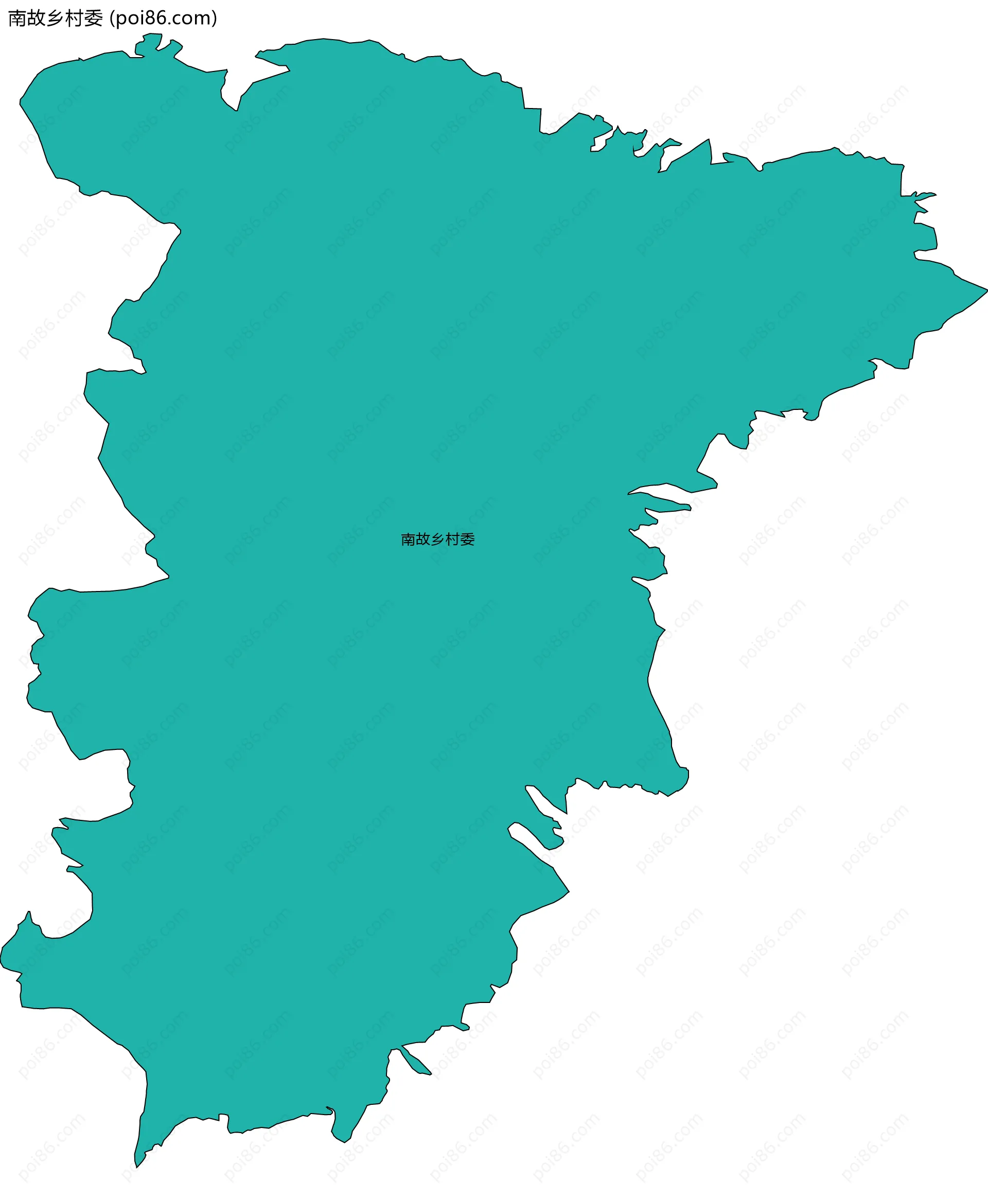 南故乡村委边界地图