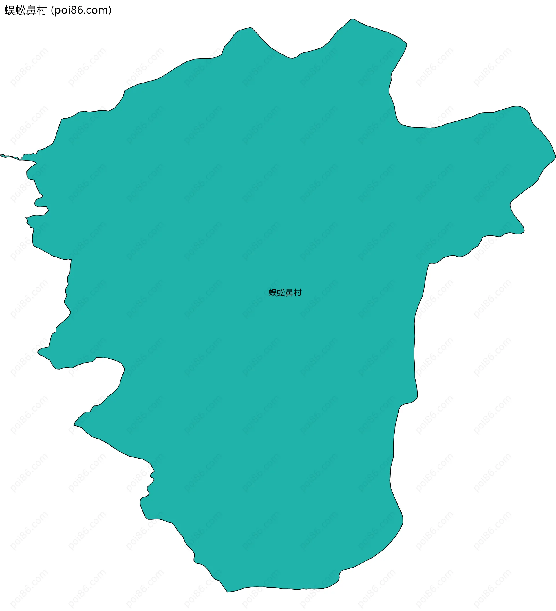 蜈蚣鼻村边界地图