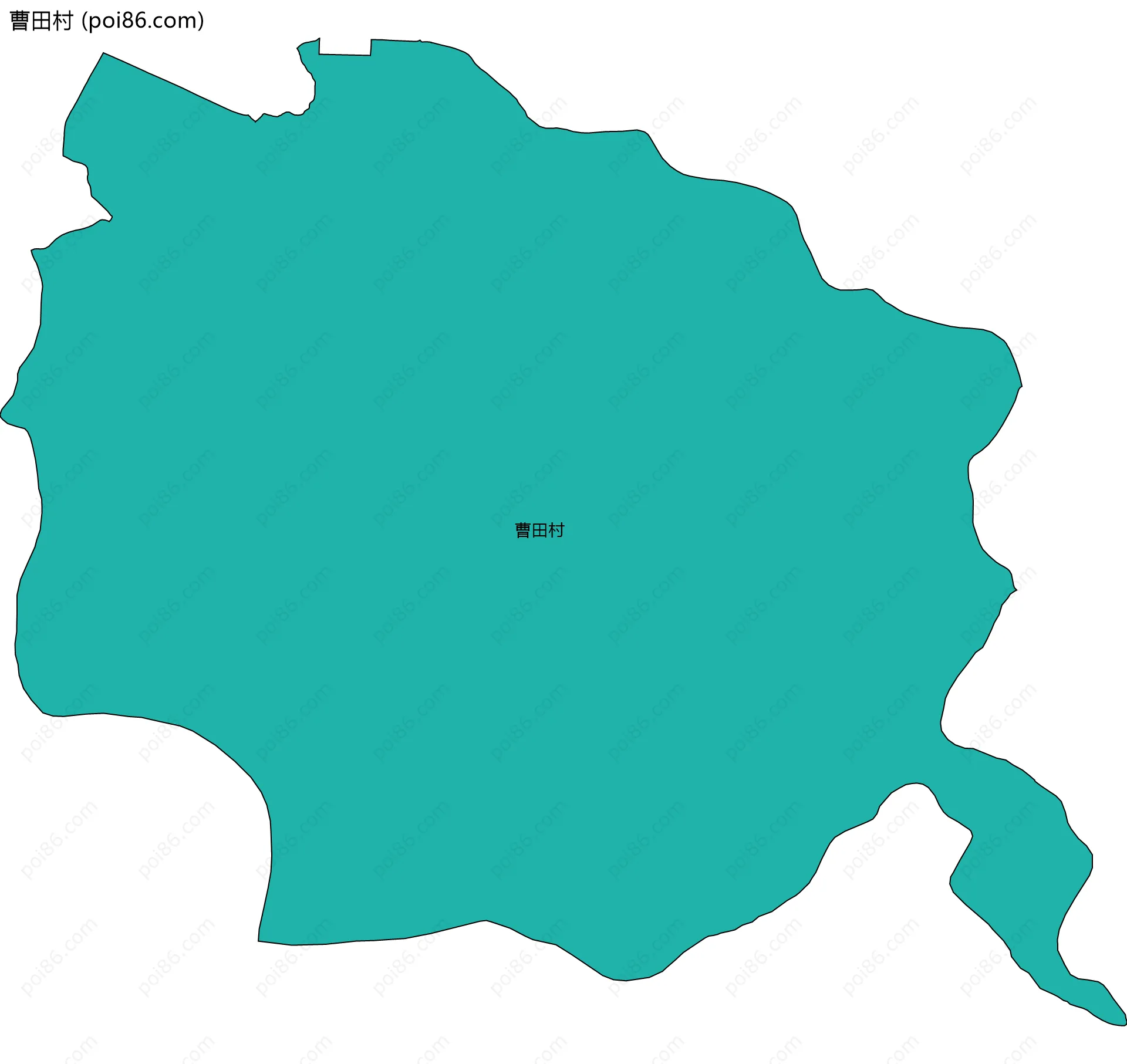 曹田村边界地图