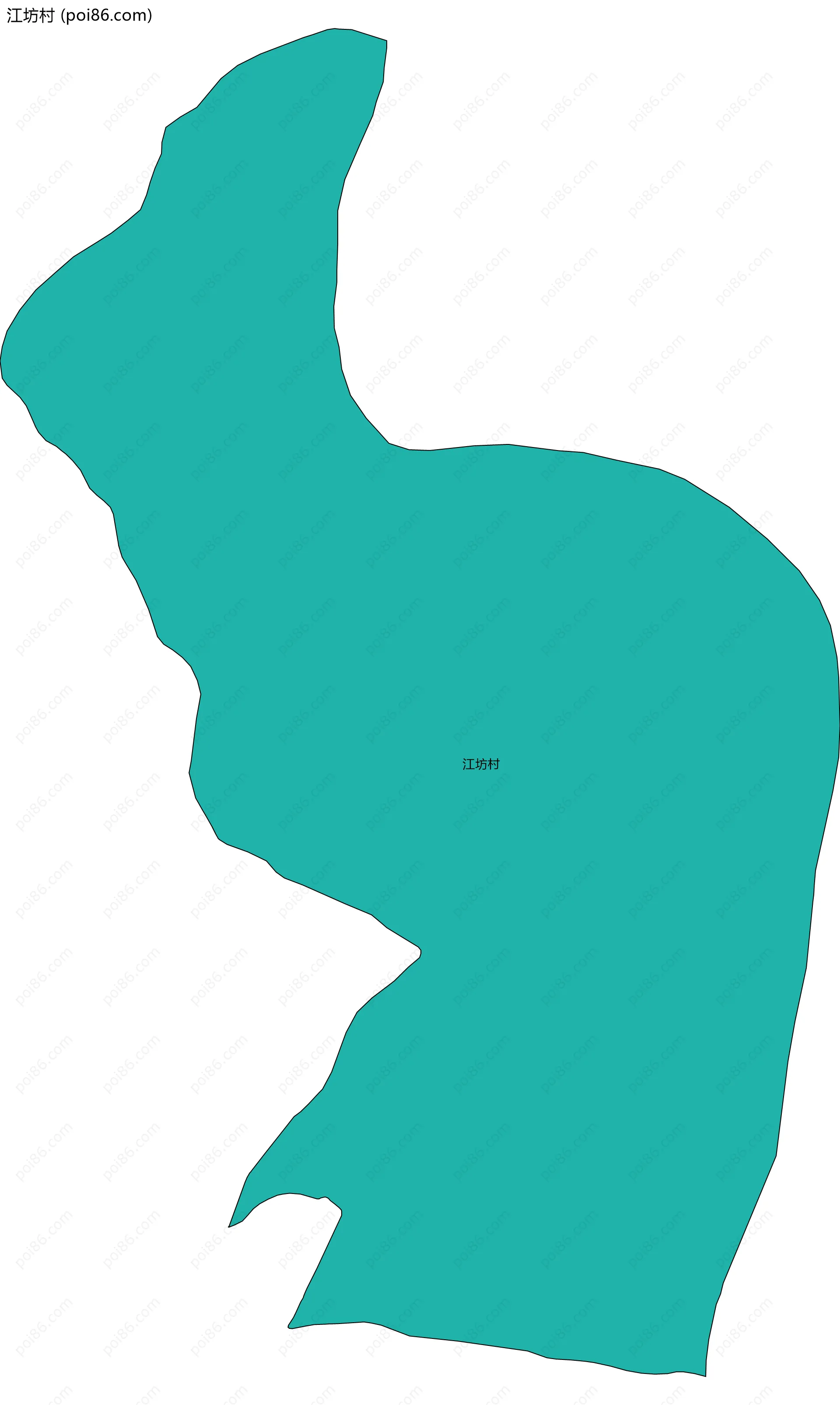 江坊村边界地图