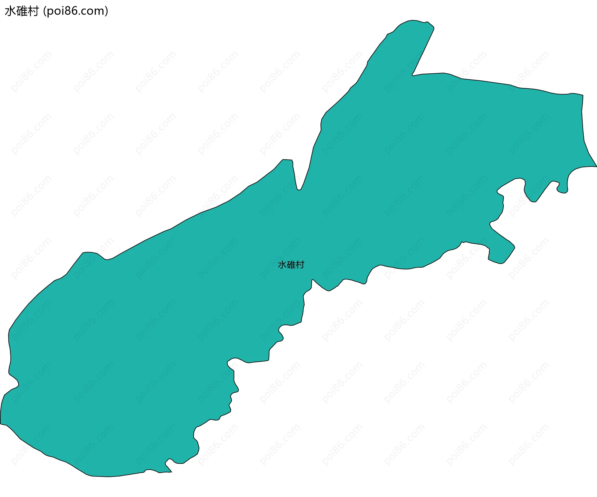 水碓村边界地图
