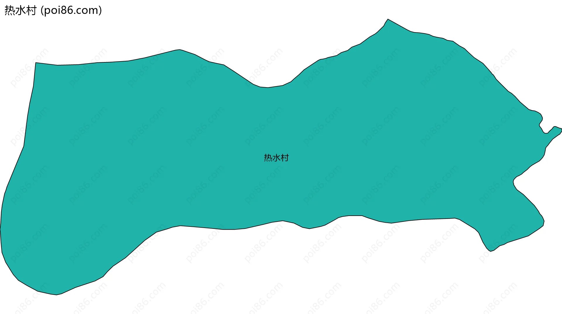 热水村边界地图