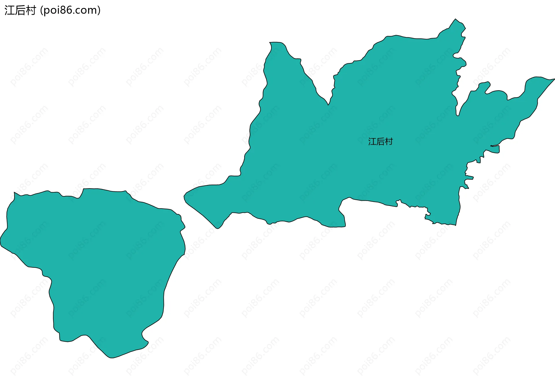 江后村边界地图