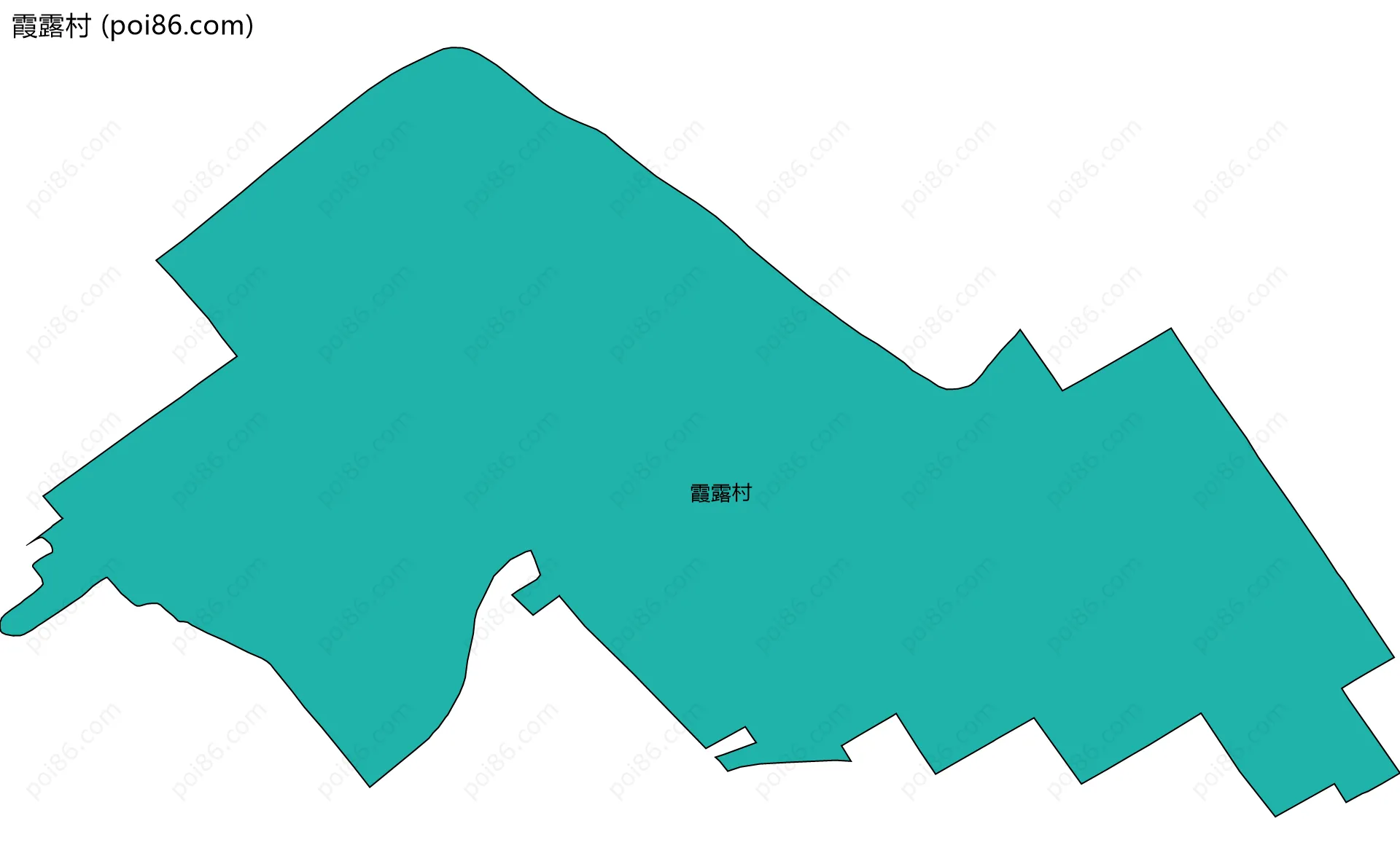 霞露村边界地图