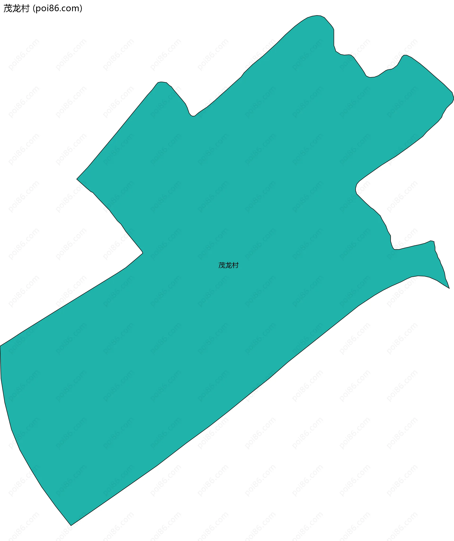 茂龙村边界地图