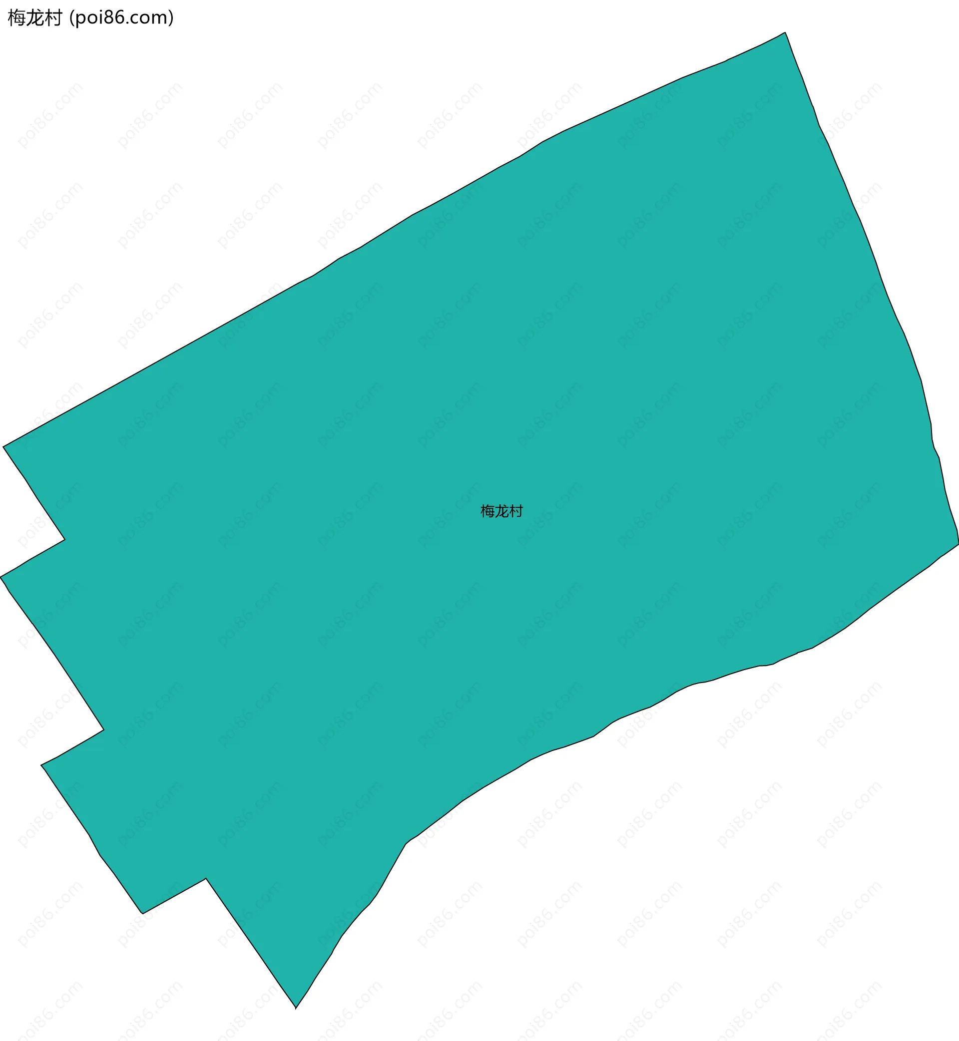 梅龙村边界地图