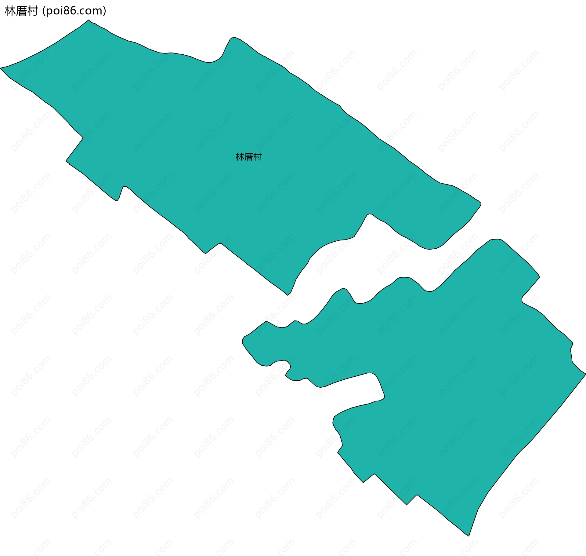 林厝村边界地图