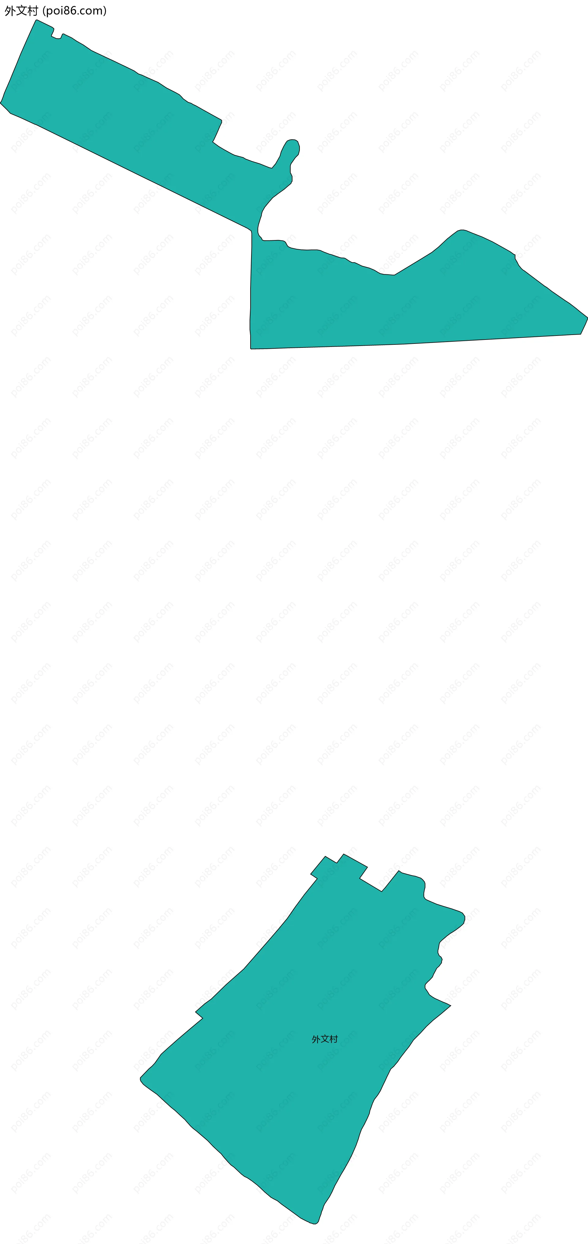 外文村边界地图