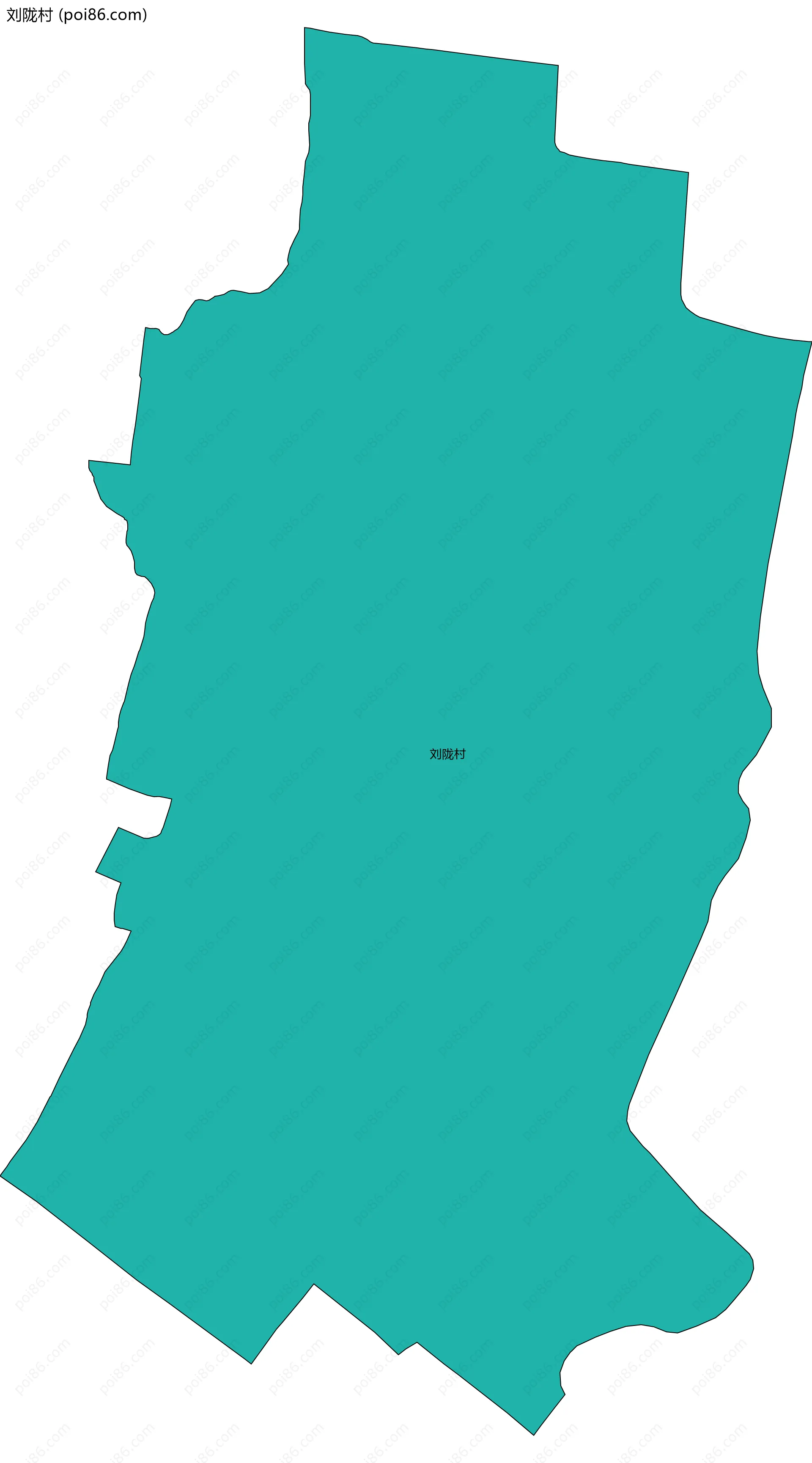 刘陇村边界地图