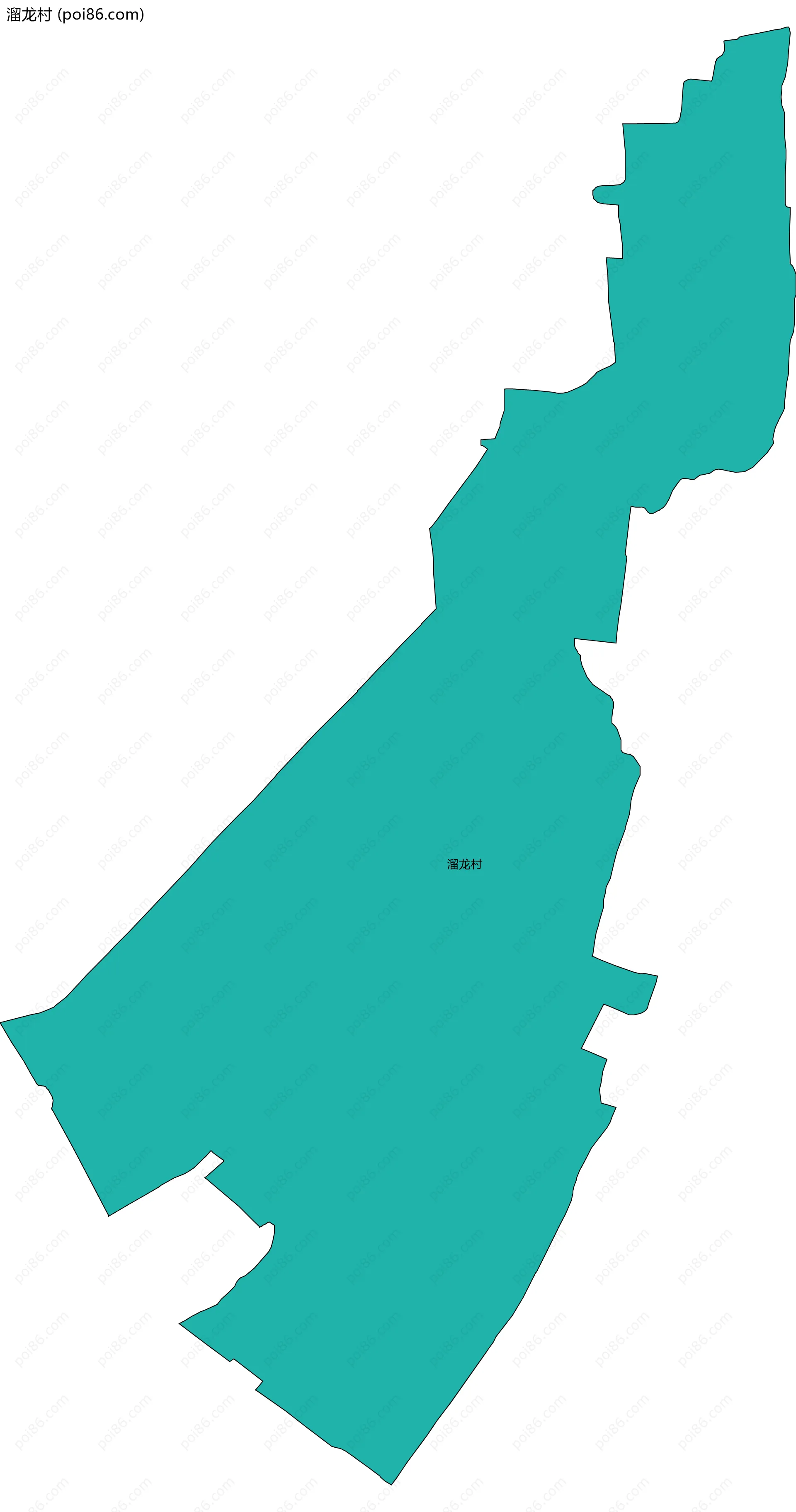 溜龙村边界地图