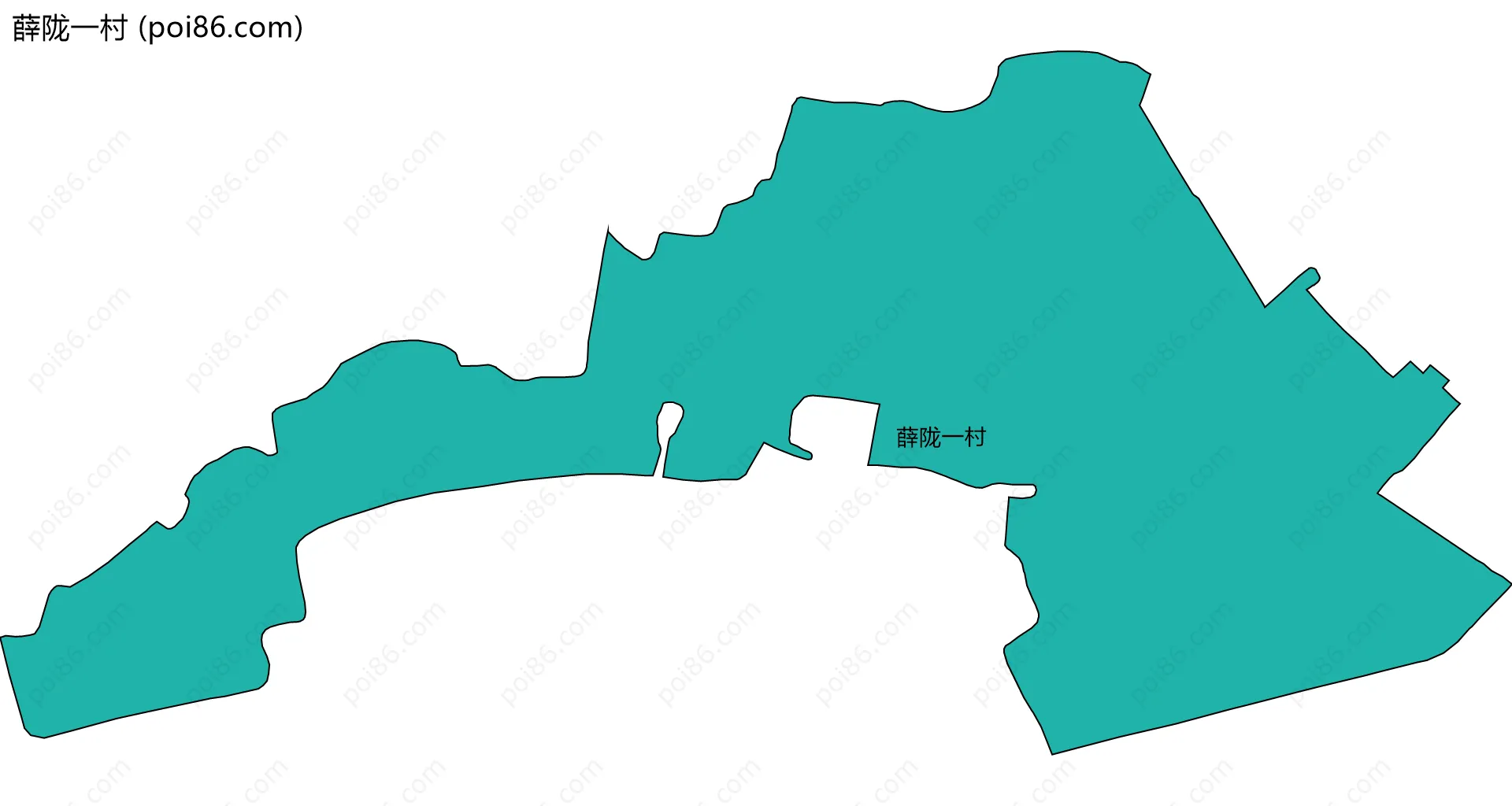 薛陇一村边界地图