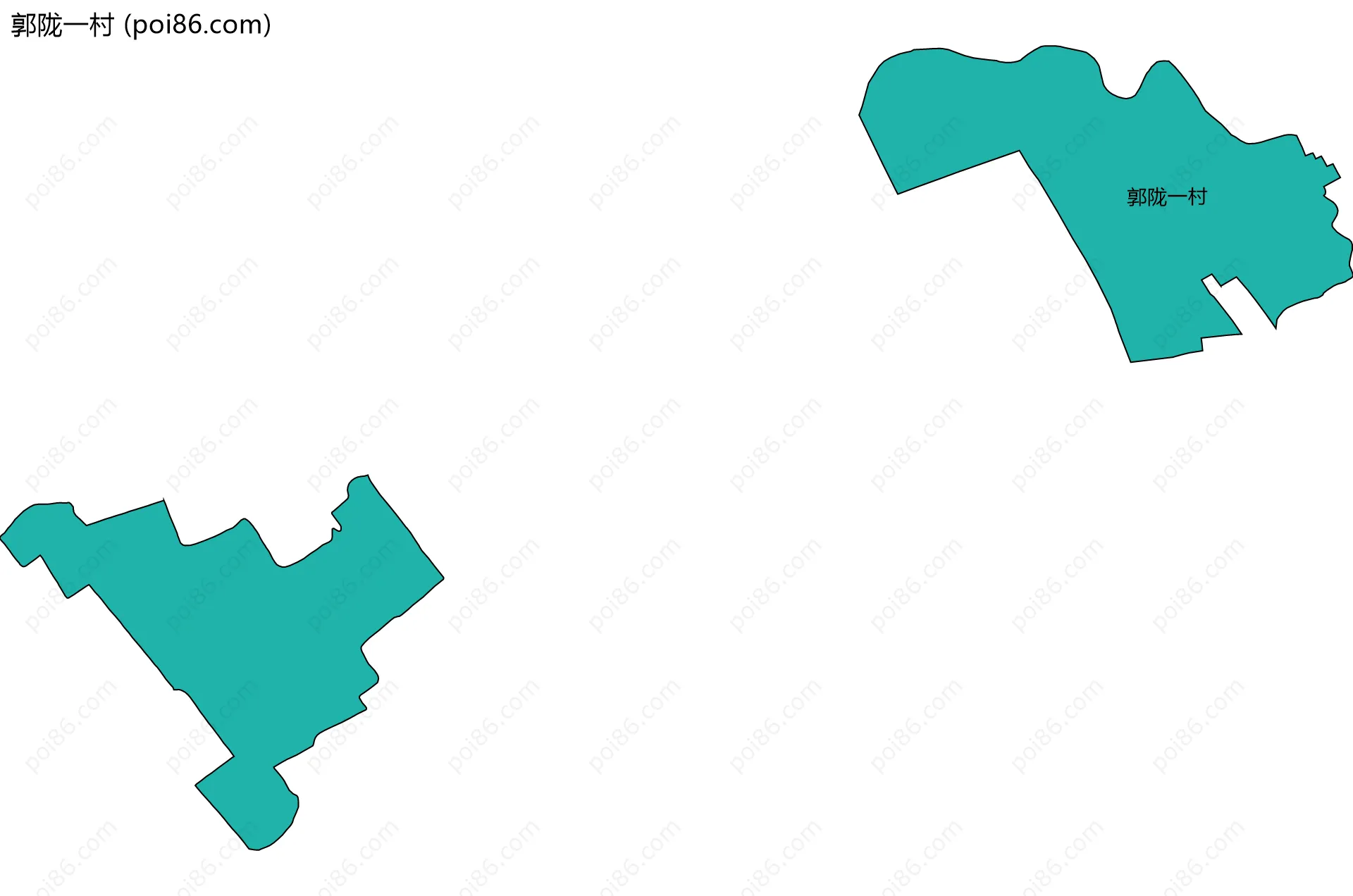 郭陇一村边界地图