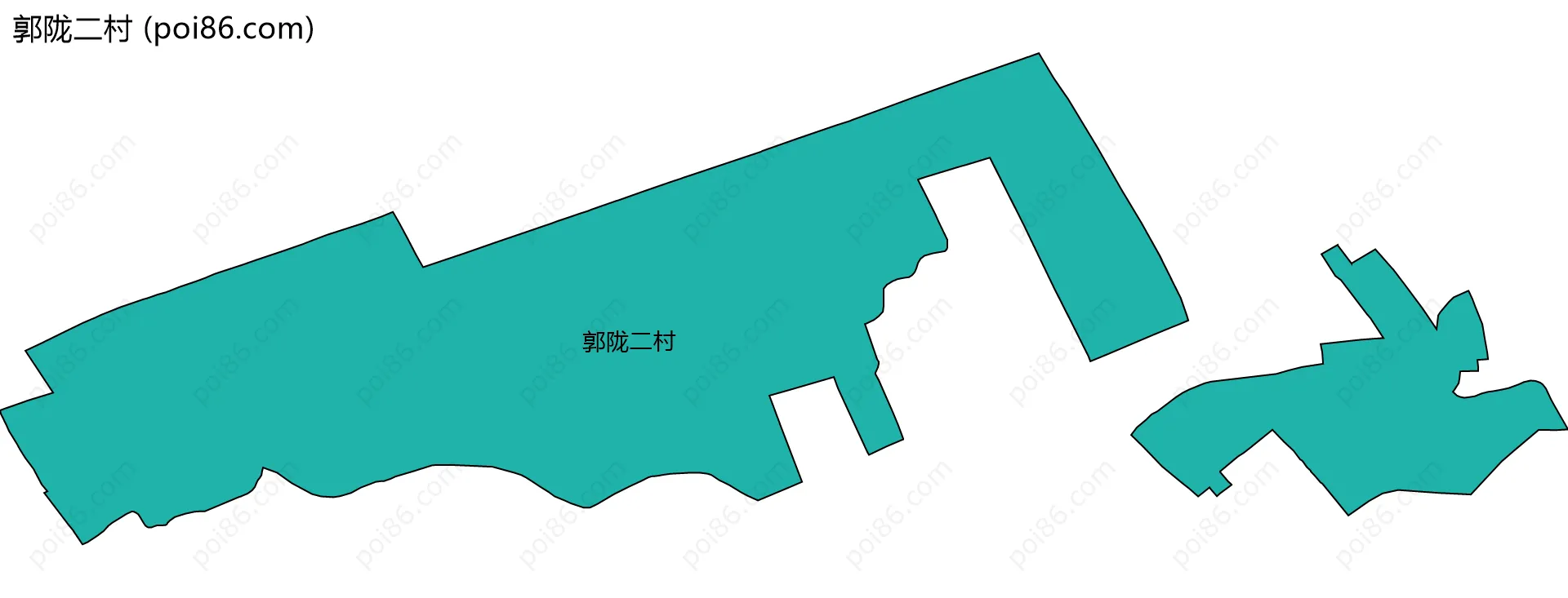 郭陇二村边界地图