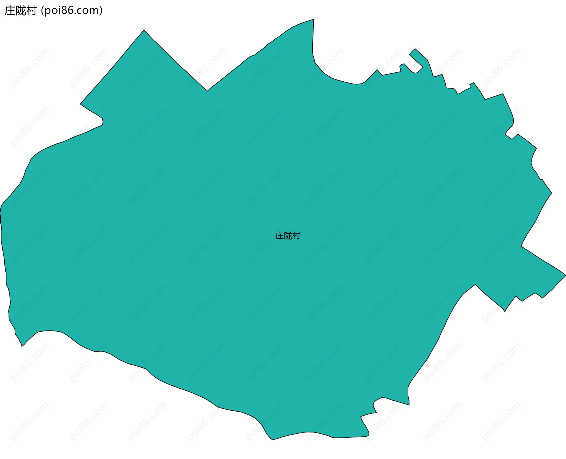 庄陇村边界地图