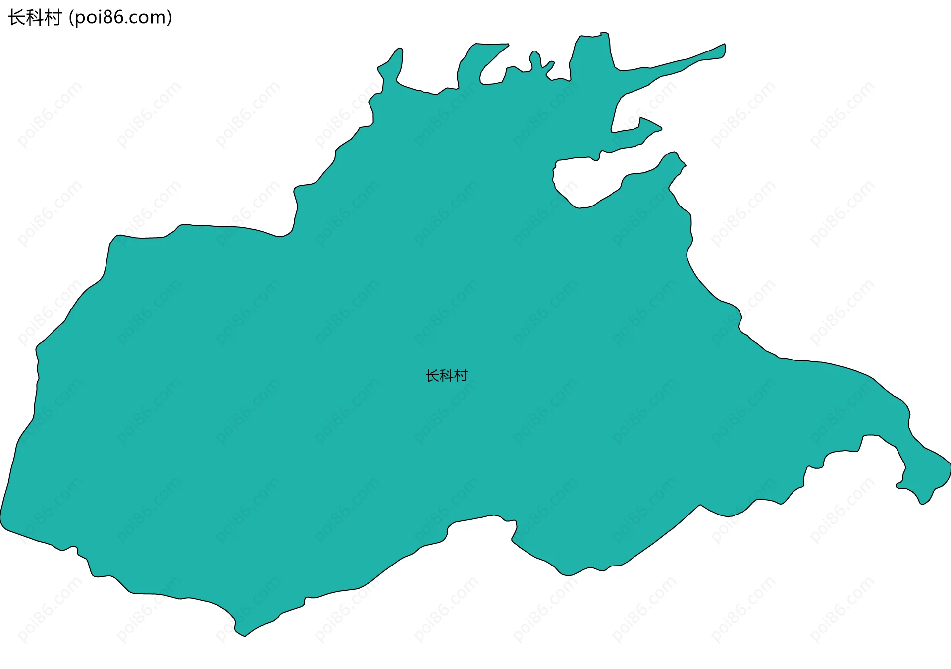 长科村边界地图