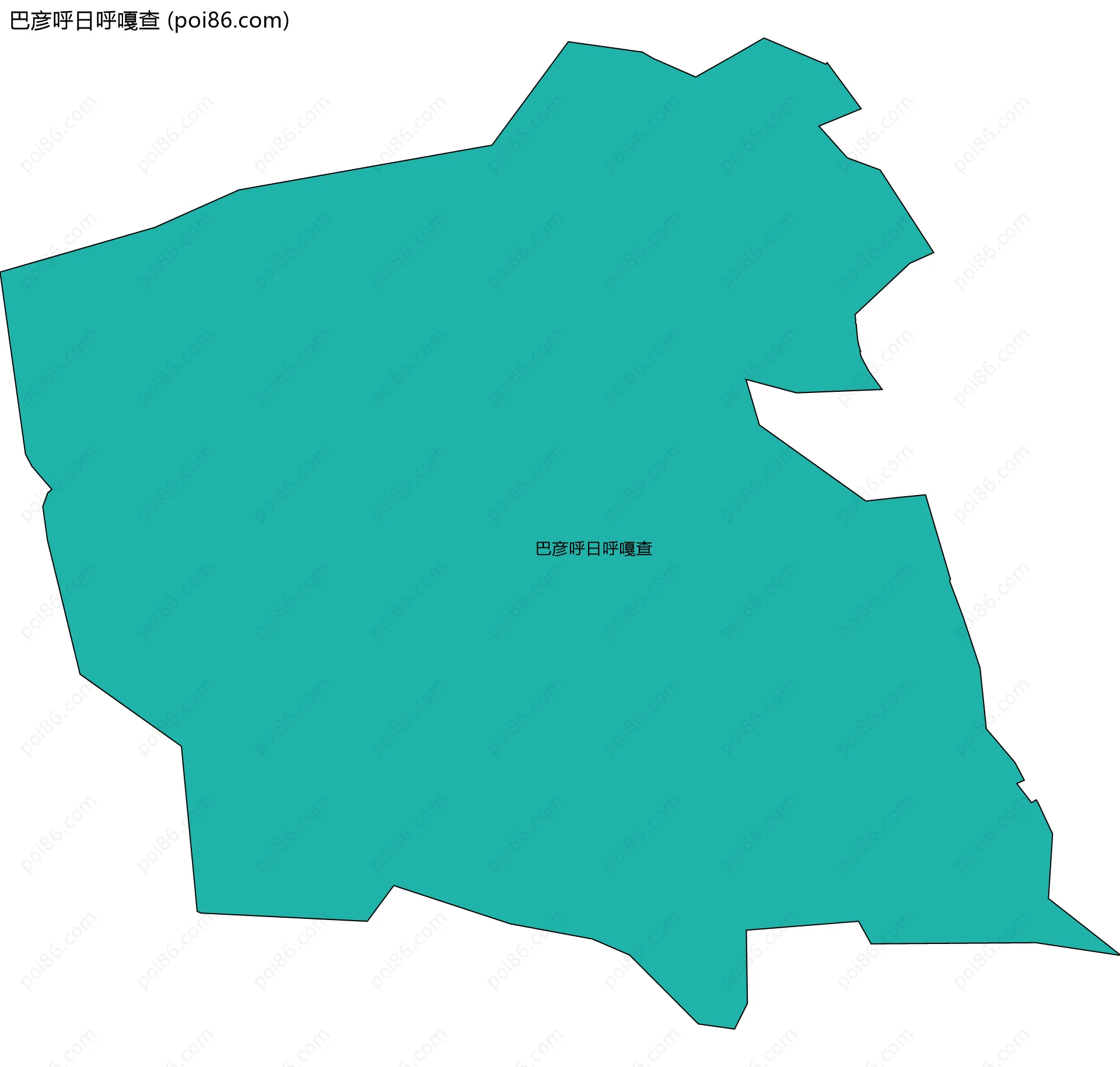 巴彦呼日呼嘎查边界地图