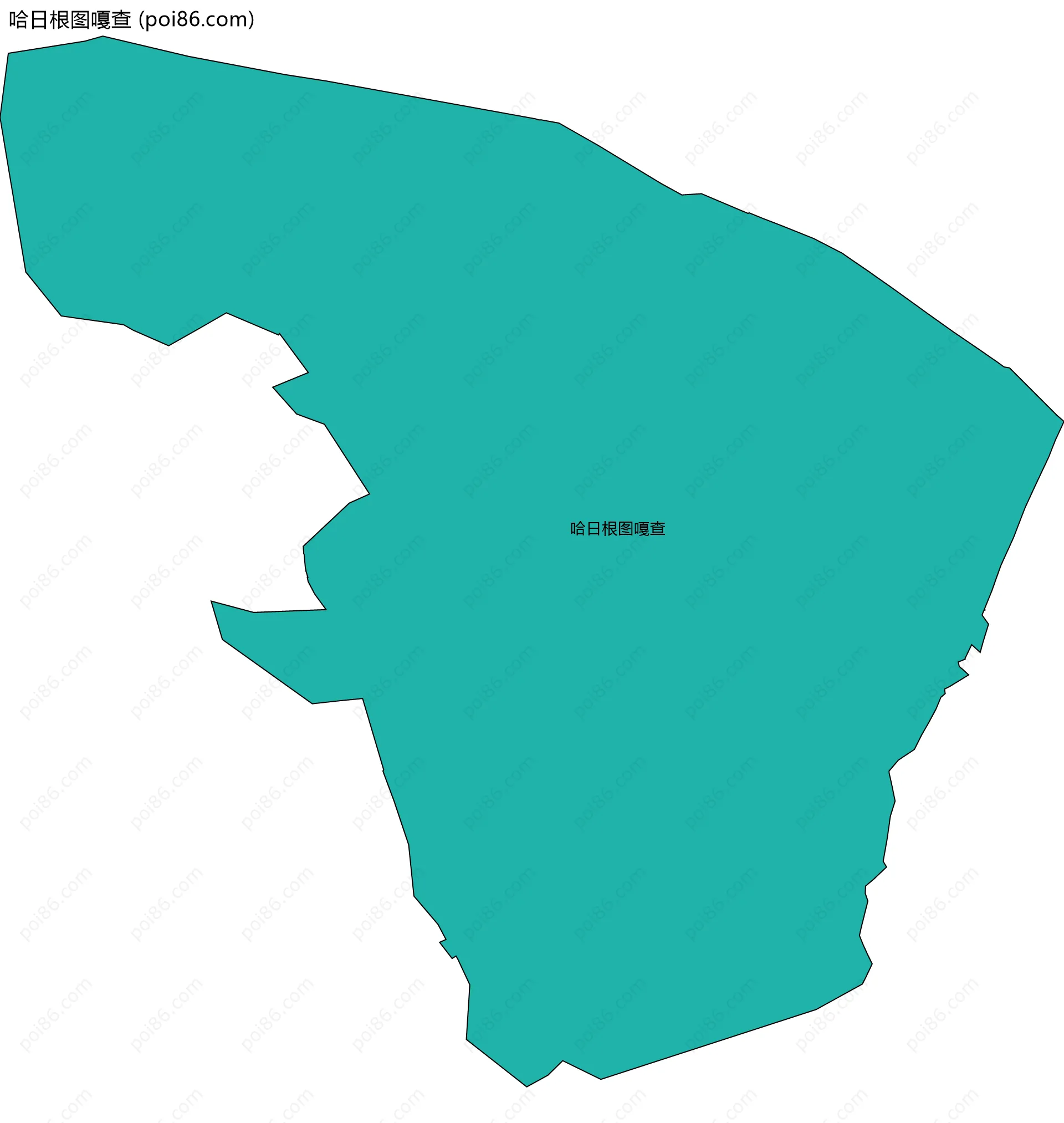 哈日根图嘎查边界地图