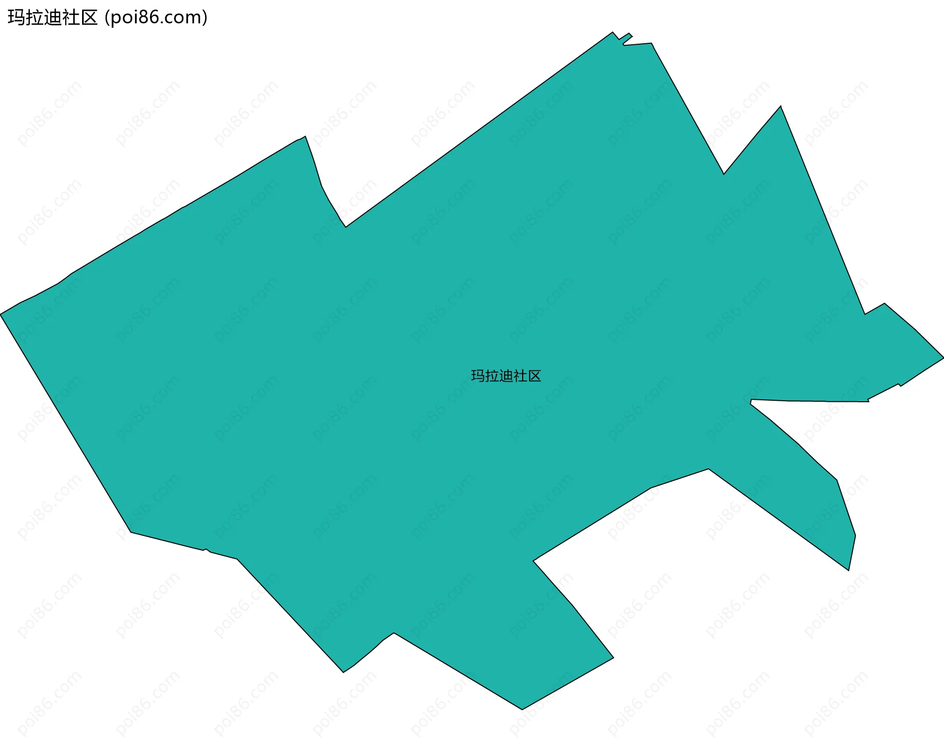 玛拉迪社区边界地图
